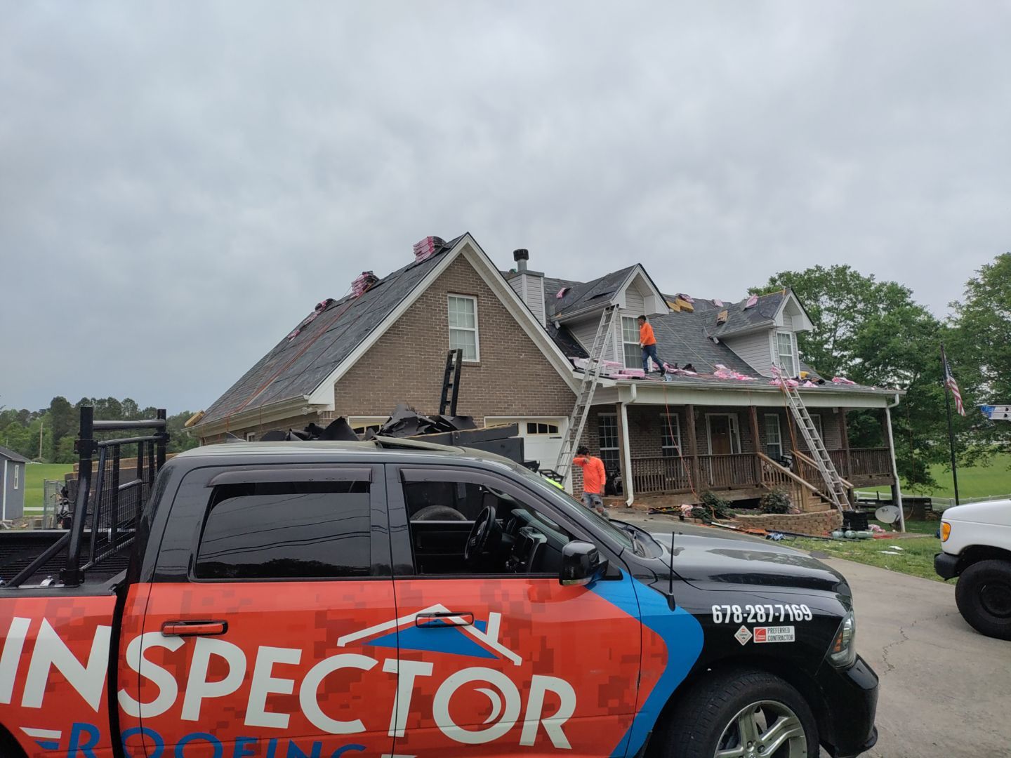 Residential Roofing Installation using Owens Corning by Inspector Roofing and Restoration