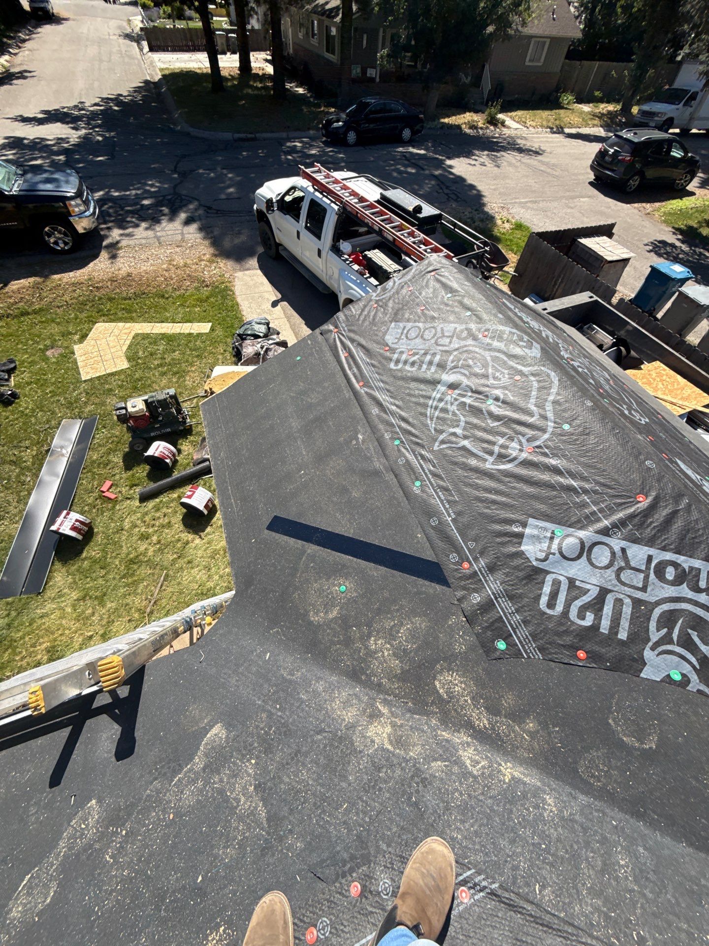 Residential Roof Replacement With Gray Architectural Shingles in Boise by Olive Roofing