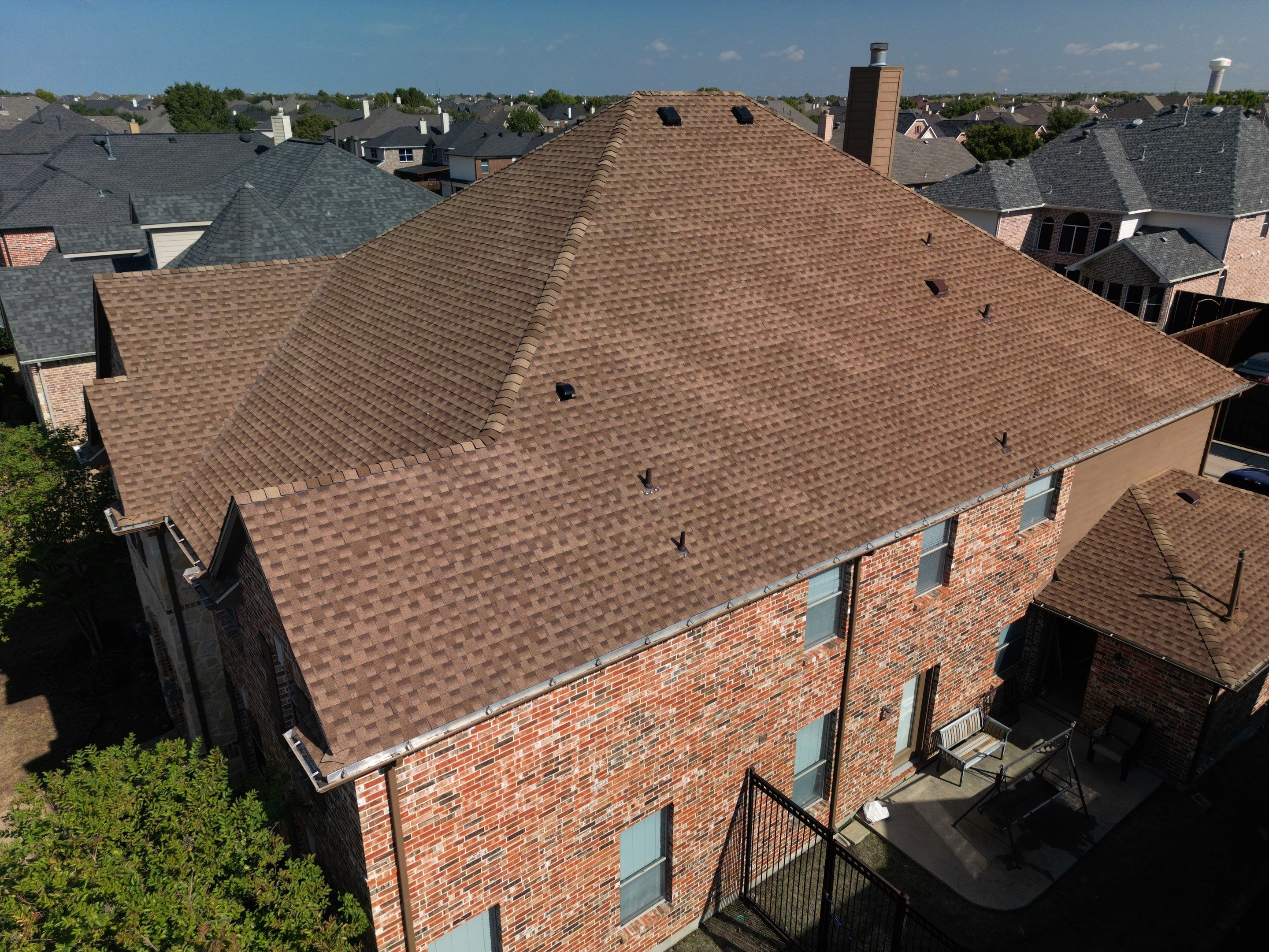 Storm Roof Damage Replacement in Frisco by First United Roofing & Construction