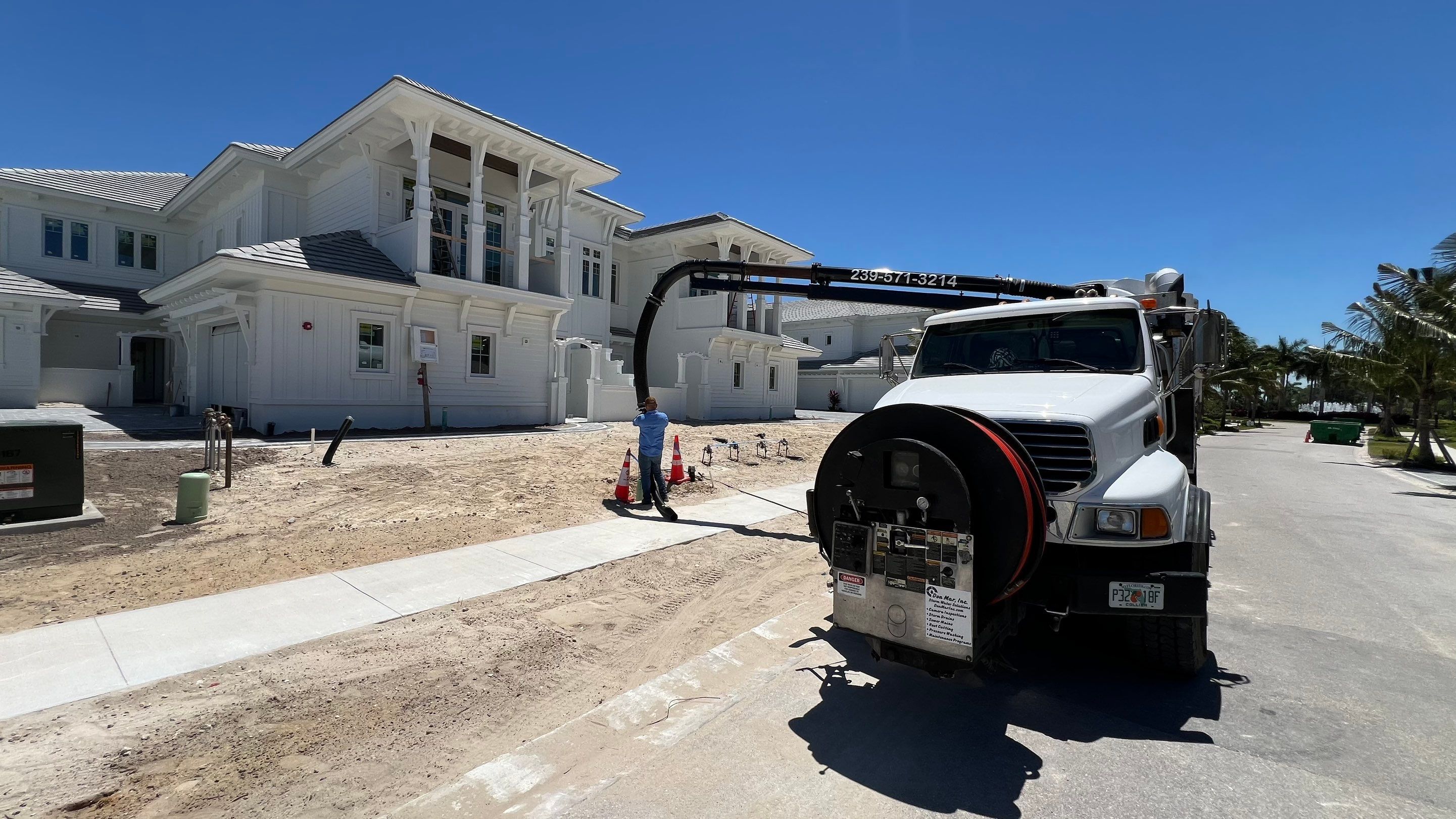 New Residential Construction Sewer Line Cleaning by Don Mar, Inc. Storm Water Solutions