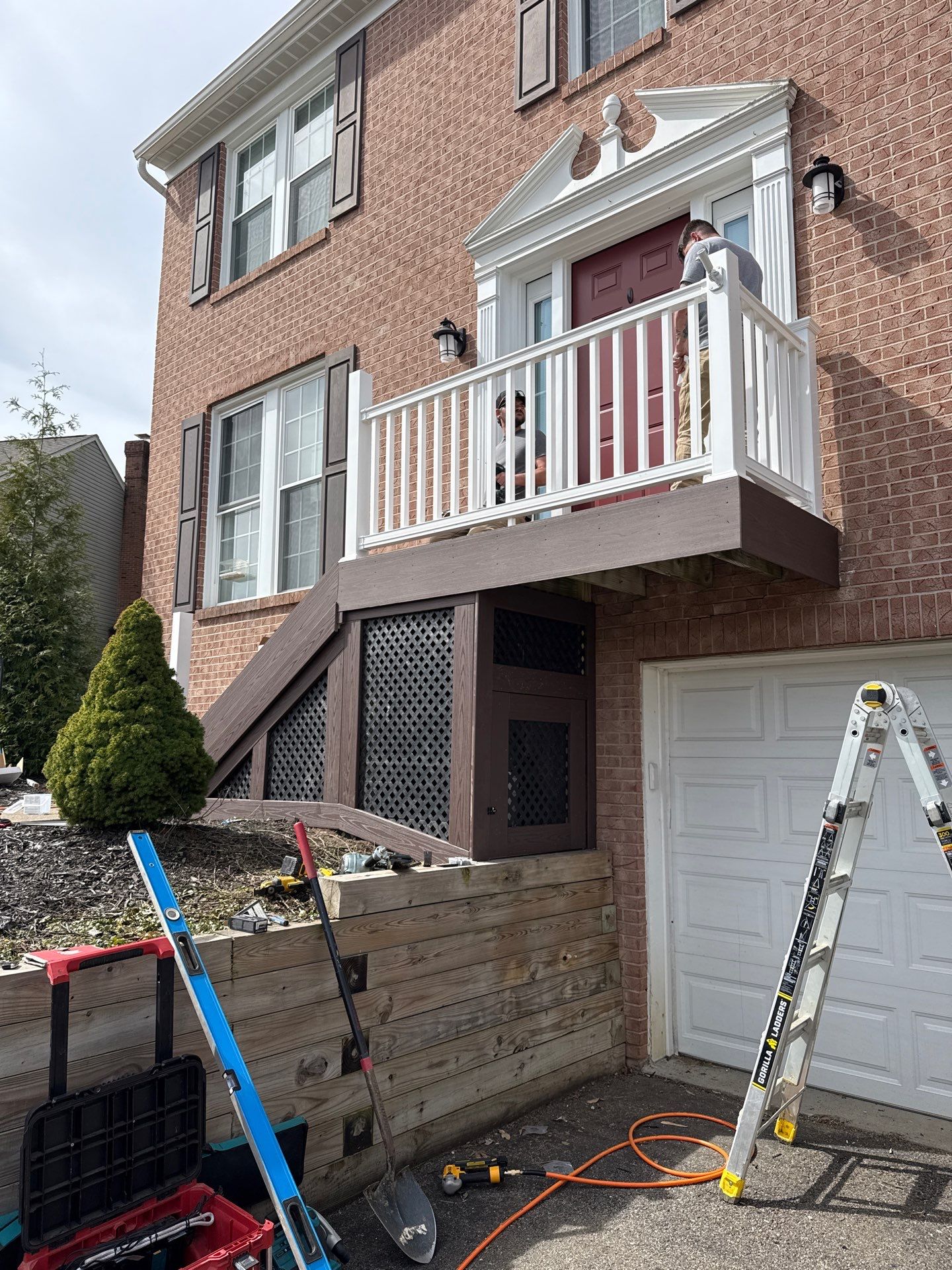 Re deck and stairs  by Cousins Roofing Siding & Decks