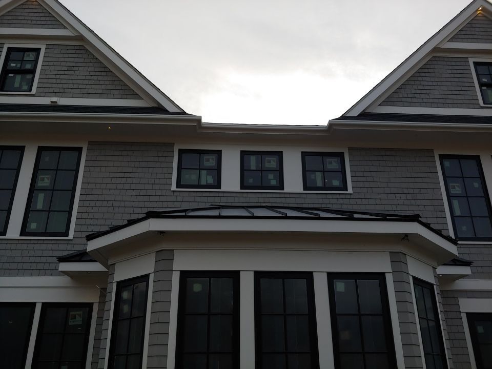 Swansea, MA Gutter Installation using 4x6 Fiberglass Gutter with PVC Bed Moulding by Gutter Pro Enterprises