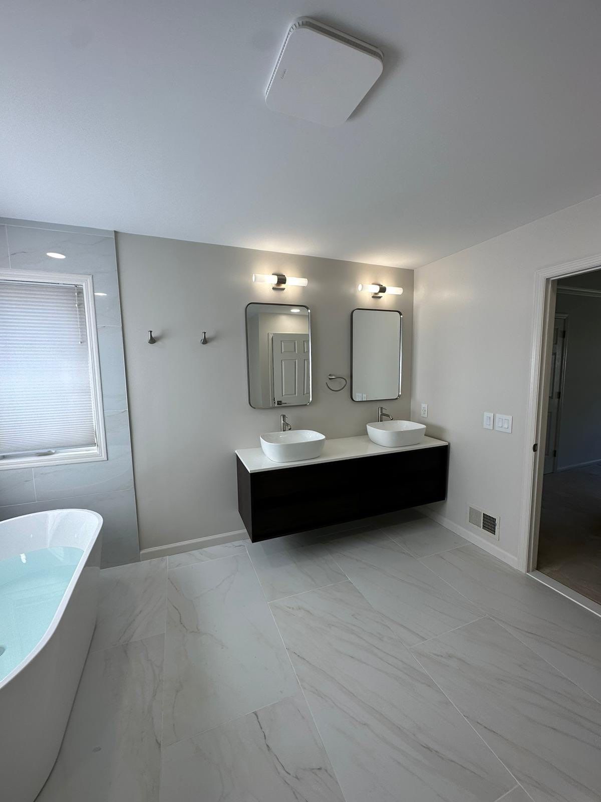 Bathroom Remodel using Tile by Home Concepts Construction