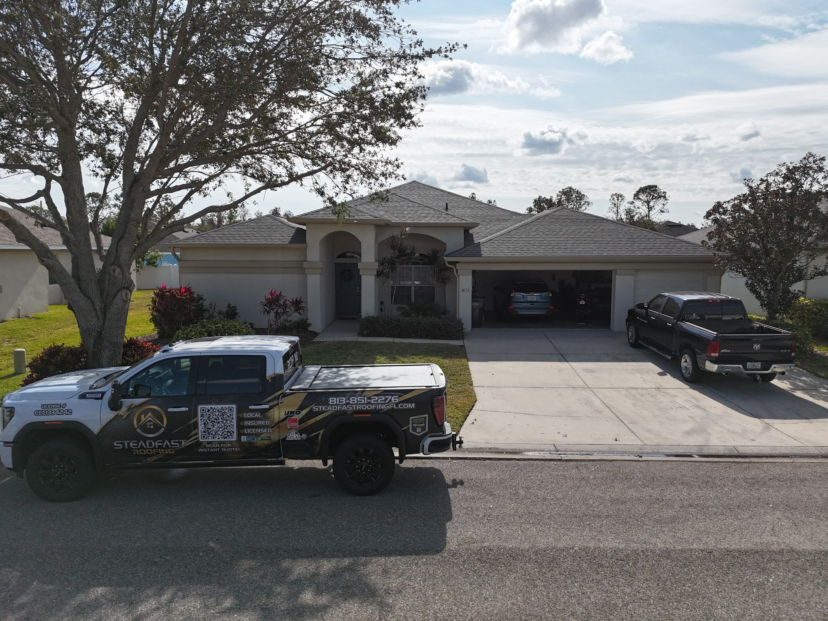 Roof Replacement in Ruskin FL. by Steadfast Roofing 