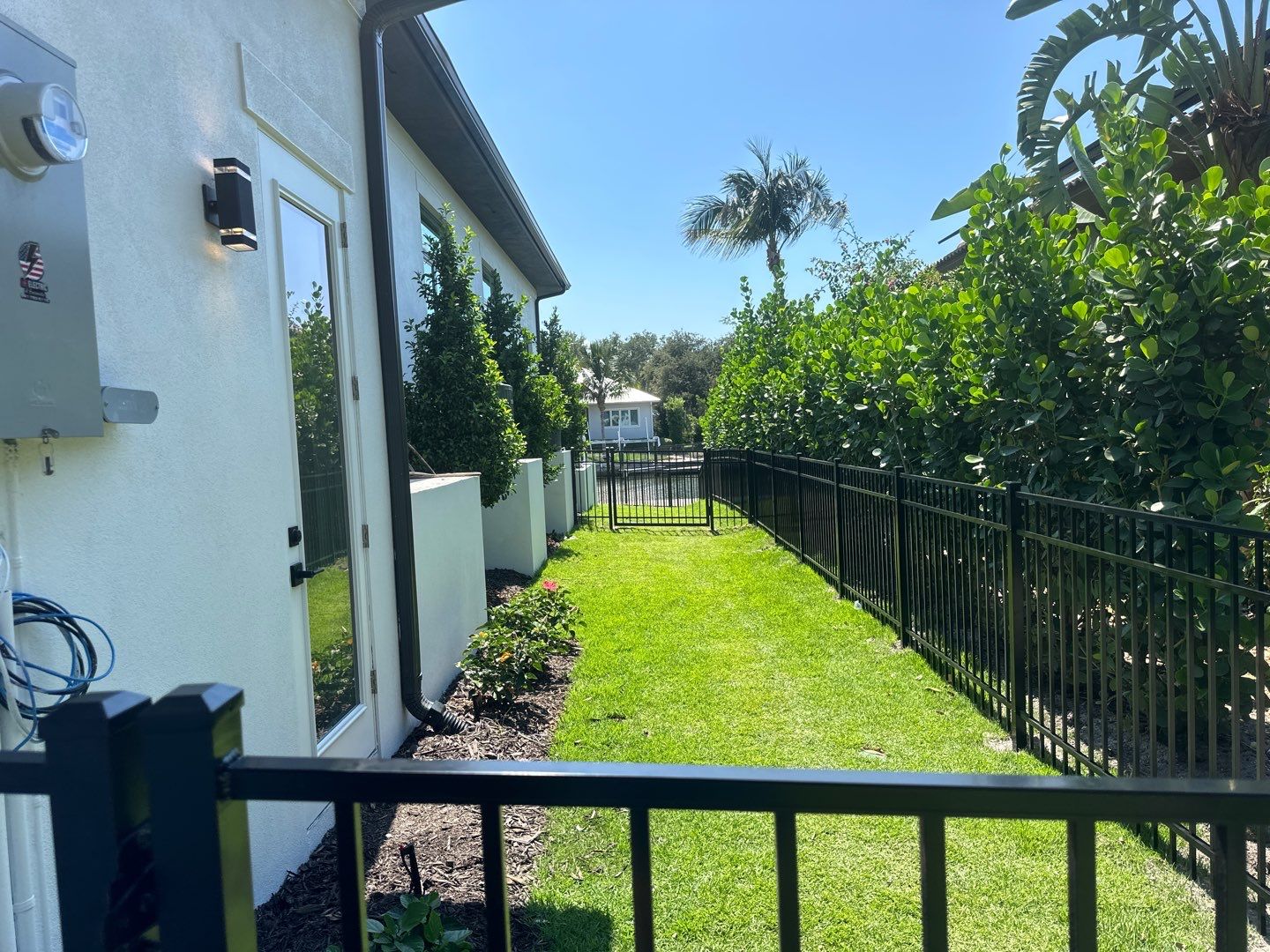 Aluminum Fence Installation using Black 3 Rail Aluminum Fence by Asap fence and gates, LLC