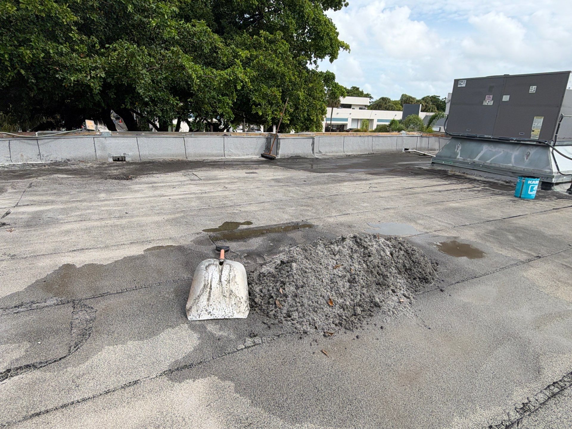 Commercial Roof Restoration and HVAC Flashing Repairs in Pompano Beach by Roof King LLC