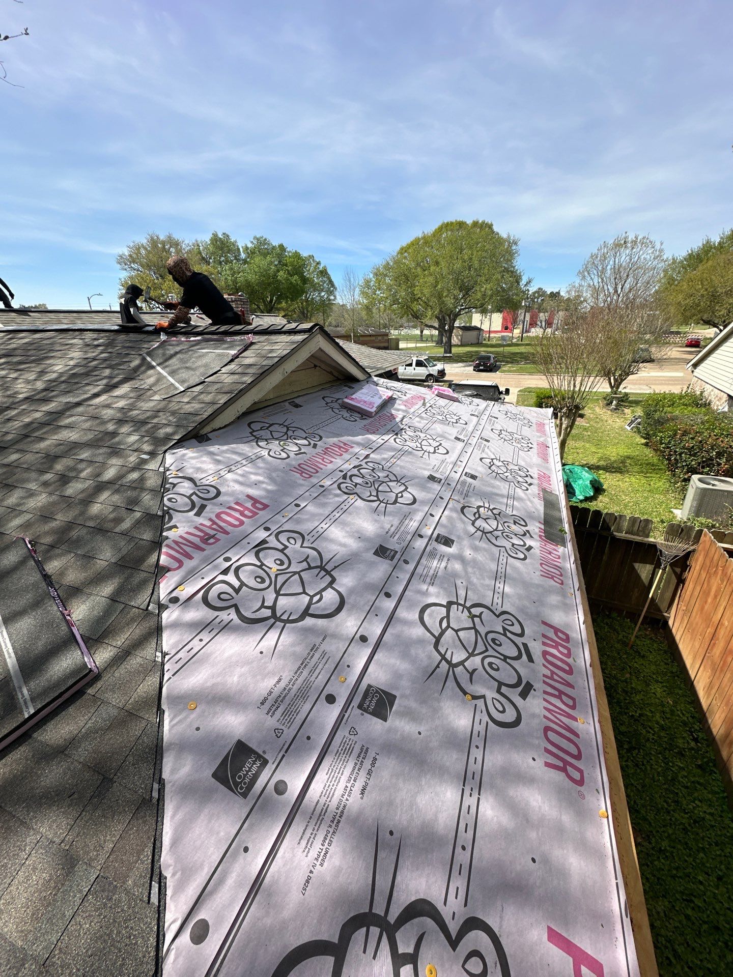Project in Houston by Motion Roofing