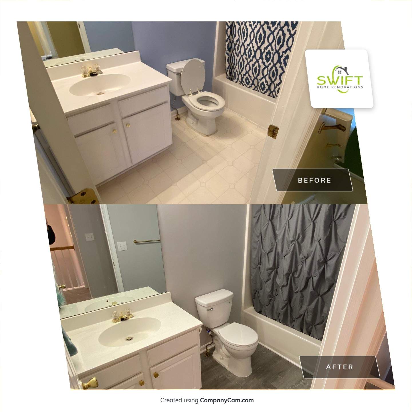 Comprehensive Interior Remodel and Modern Bathroom Renovation in Mableton by Swift Home Renovations