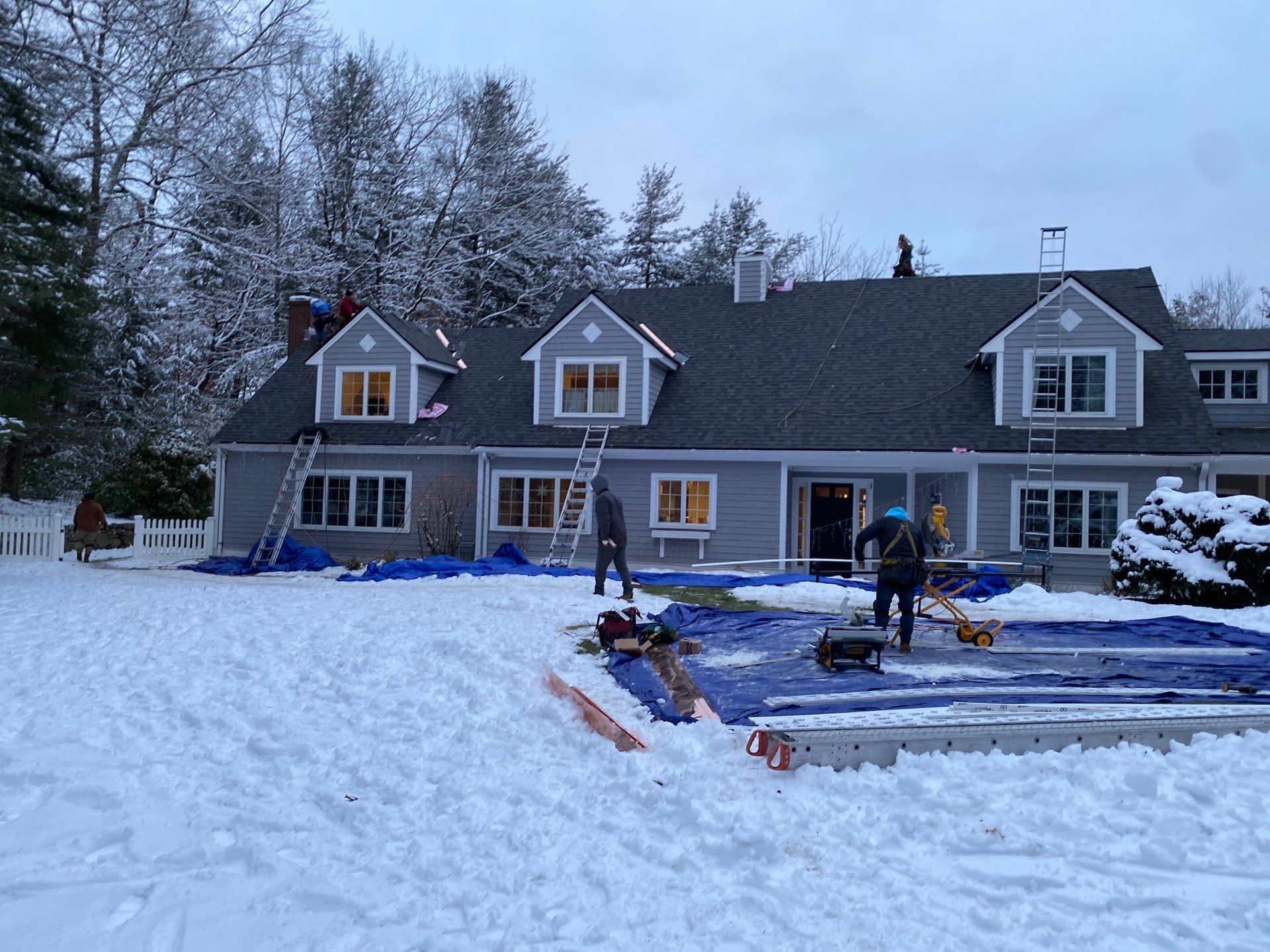 Carlisle Roofing Installation using Owens Corning Shingles and Copper by Mighty Dog Roofing of Greater Middlesex County