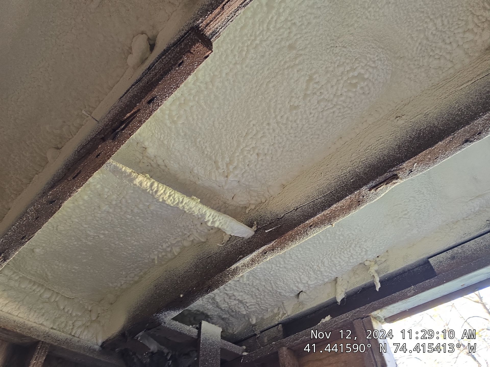 Attic Insulation using open cell spray foam by NYS Foam & Energy