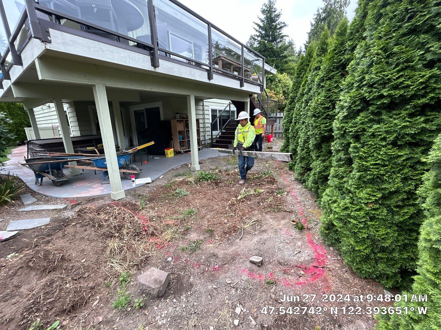 Ashley | Concrete Back Patio by Jireh Asphalt & Concrete Inc 