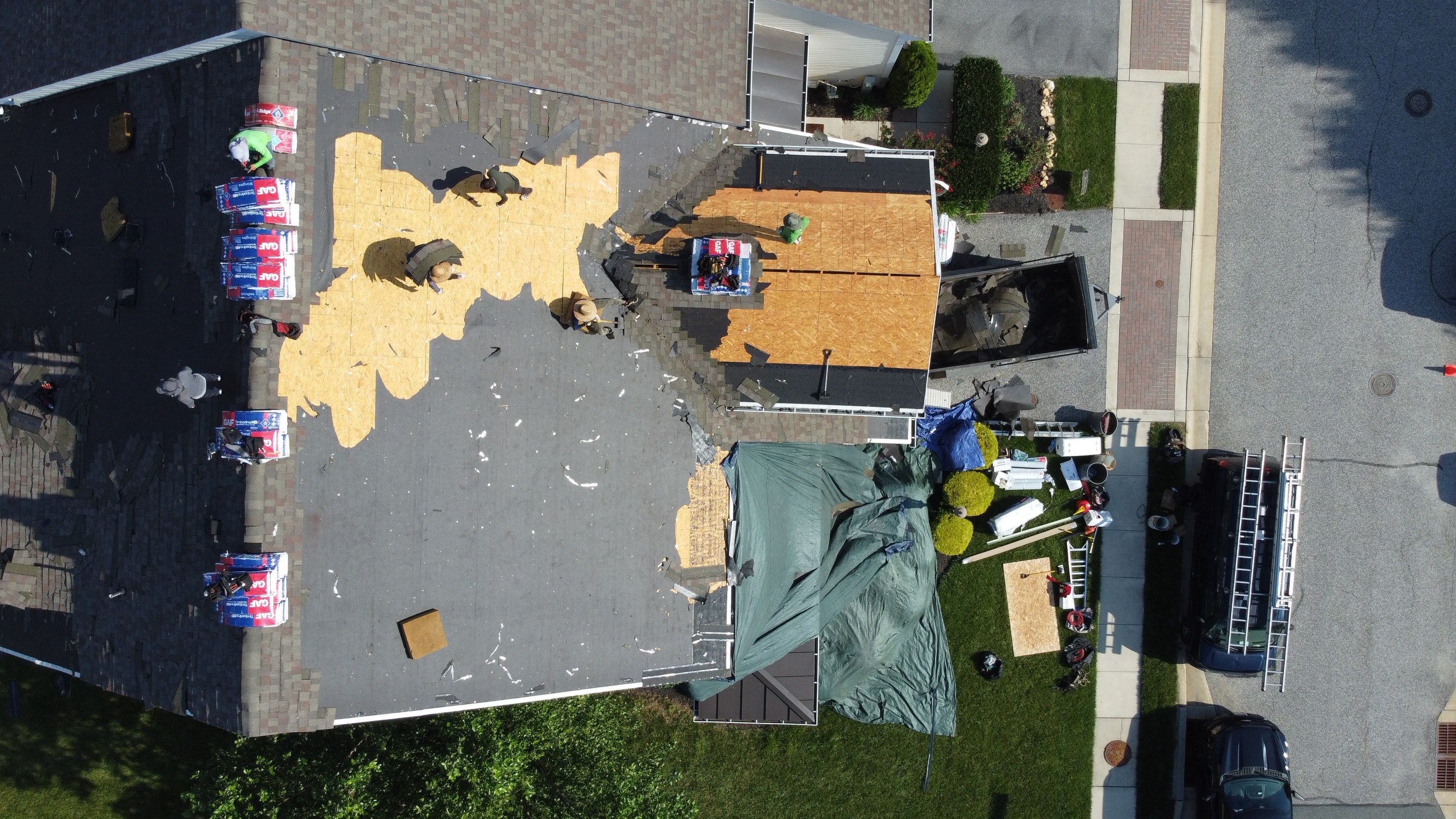 Residential Roofing Installation using GAF Timberline HDZ by Matter Roofing & Construction