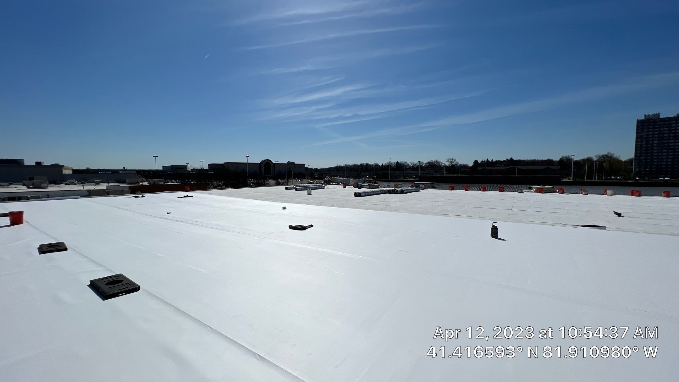 North Olmsted Ohio TPO Roof Install by Gold Star Roofing LLC 