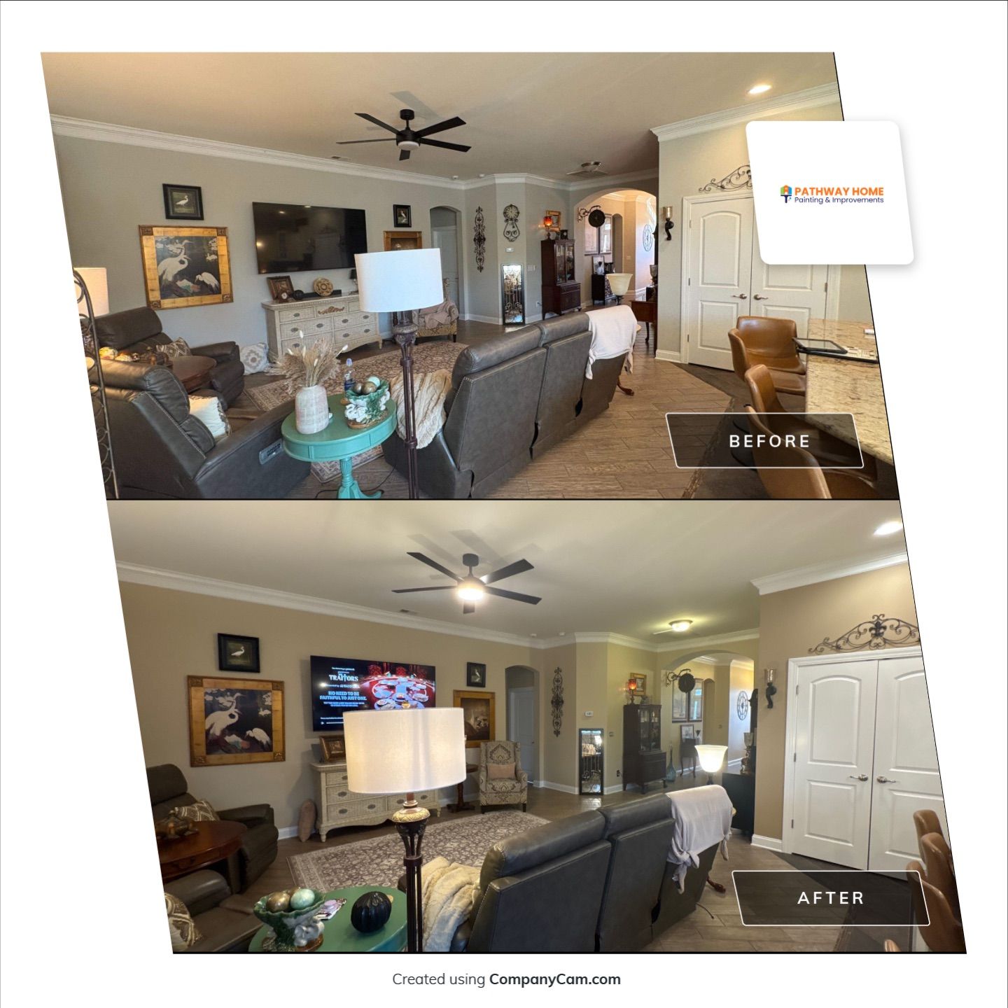 β This Home Runs on Latte Love by Pathway Home Painting & Improvements