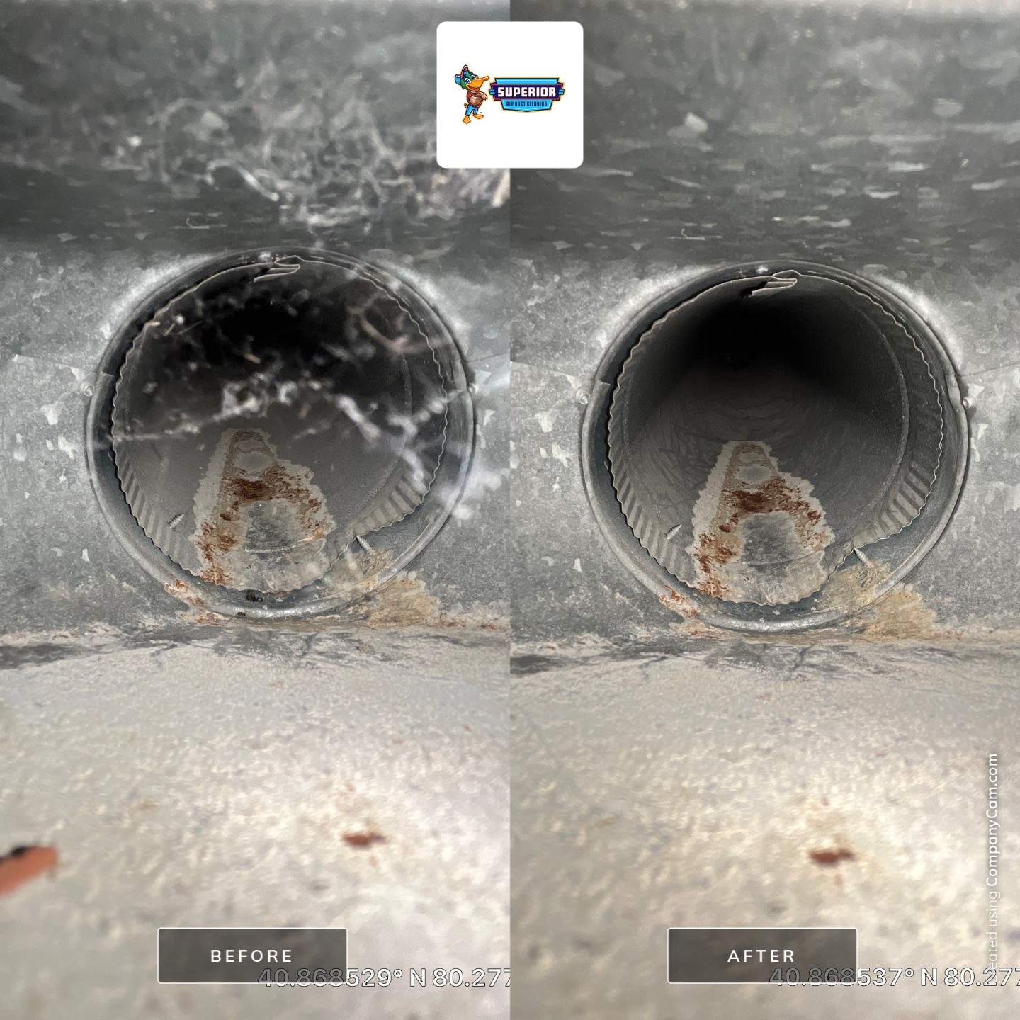 Air Duct Cleaning With a Vacuum Truck in Ellwood City, PA by Superior Air Duct Cleaning