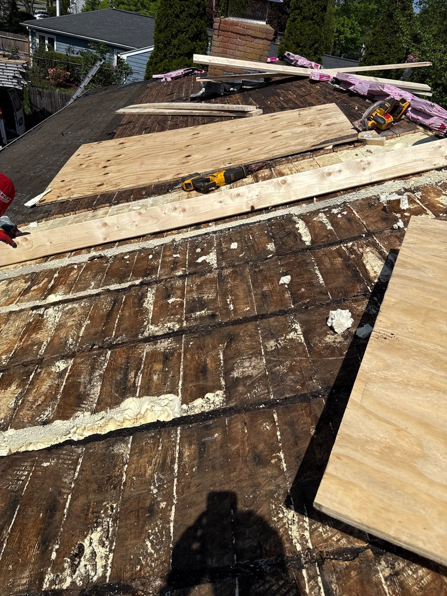 Solar Removal, Rafter Rebuild & Partial Roof Replacement in Natick, MA – Owens Corning Duration, Onyx Black by JOHNNYS PRO