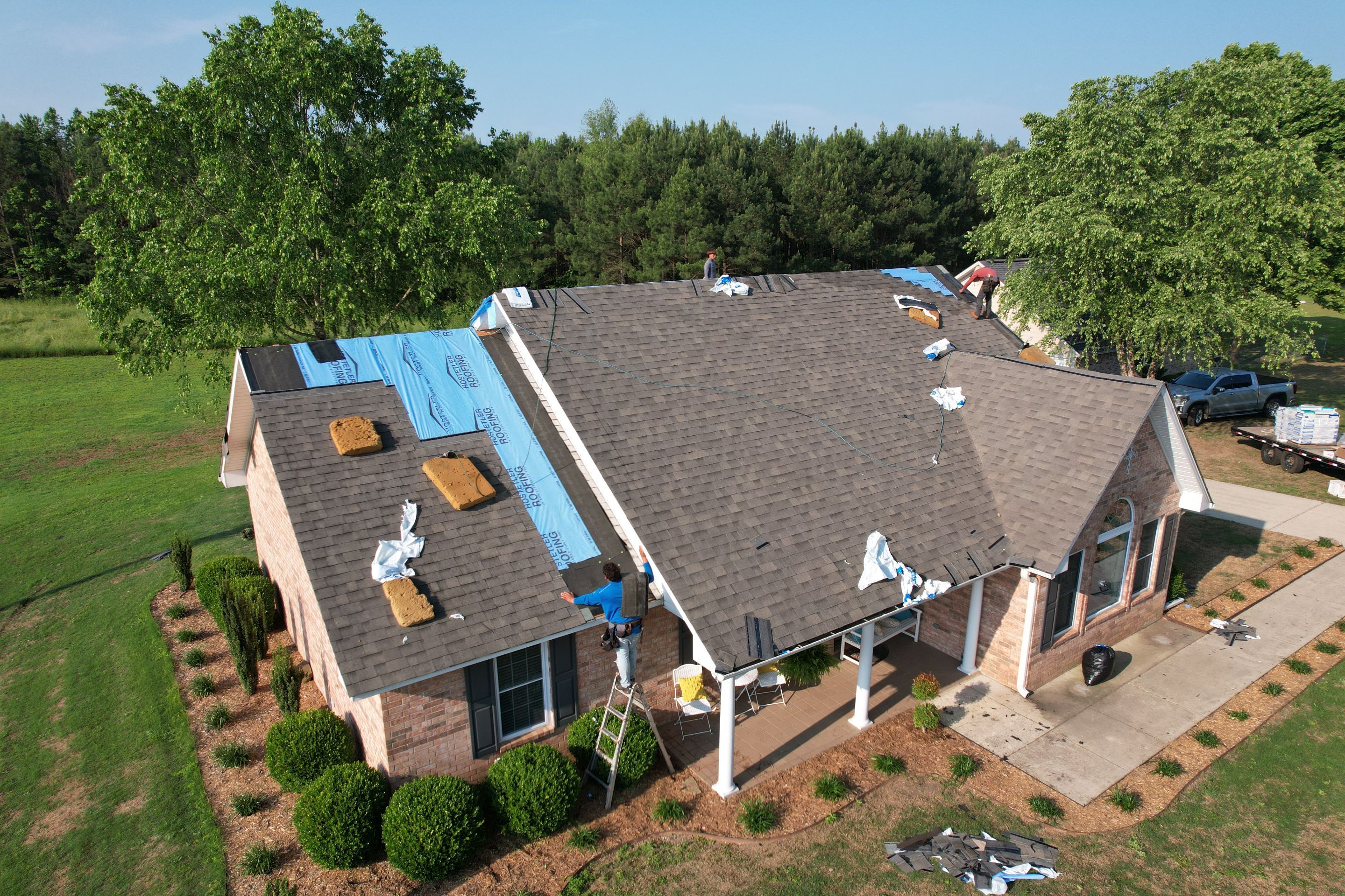 Residential Shingle Reroof using Malarkey Vista by Hostetler Roofing
