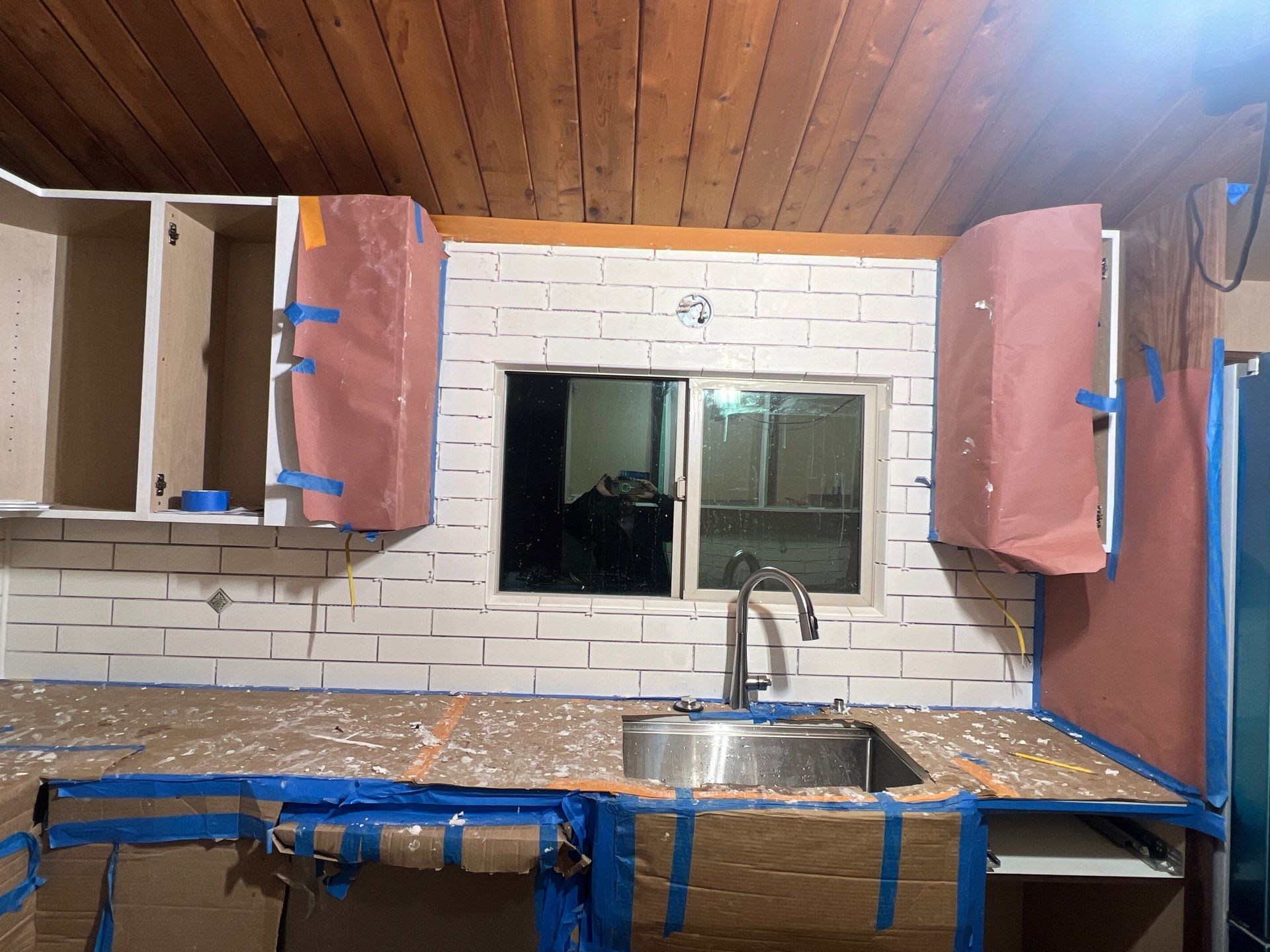 Kitchen Transformation in Newberg Log Cabin by Pinnacle Contractors