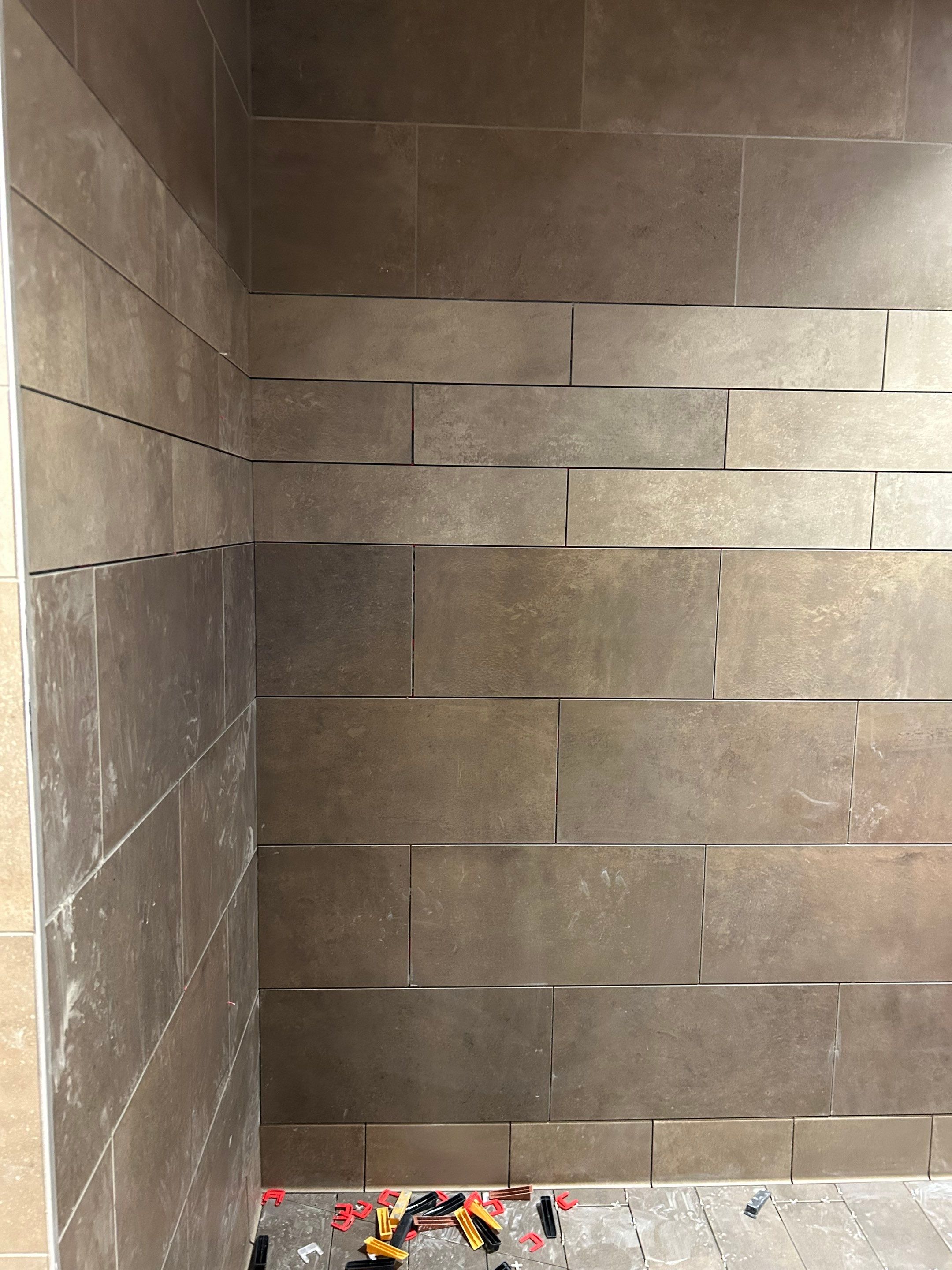 Trucking company showers by Footprints Floors of Nashville