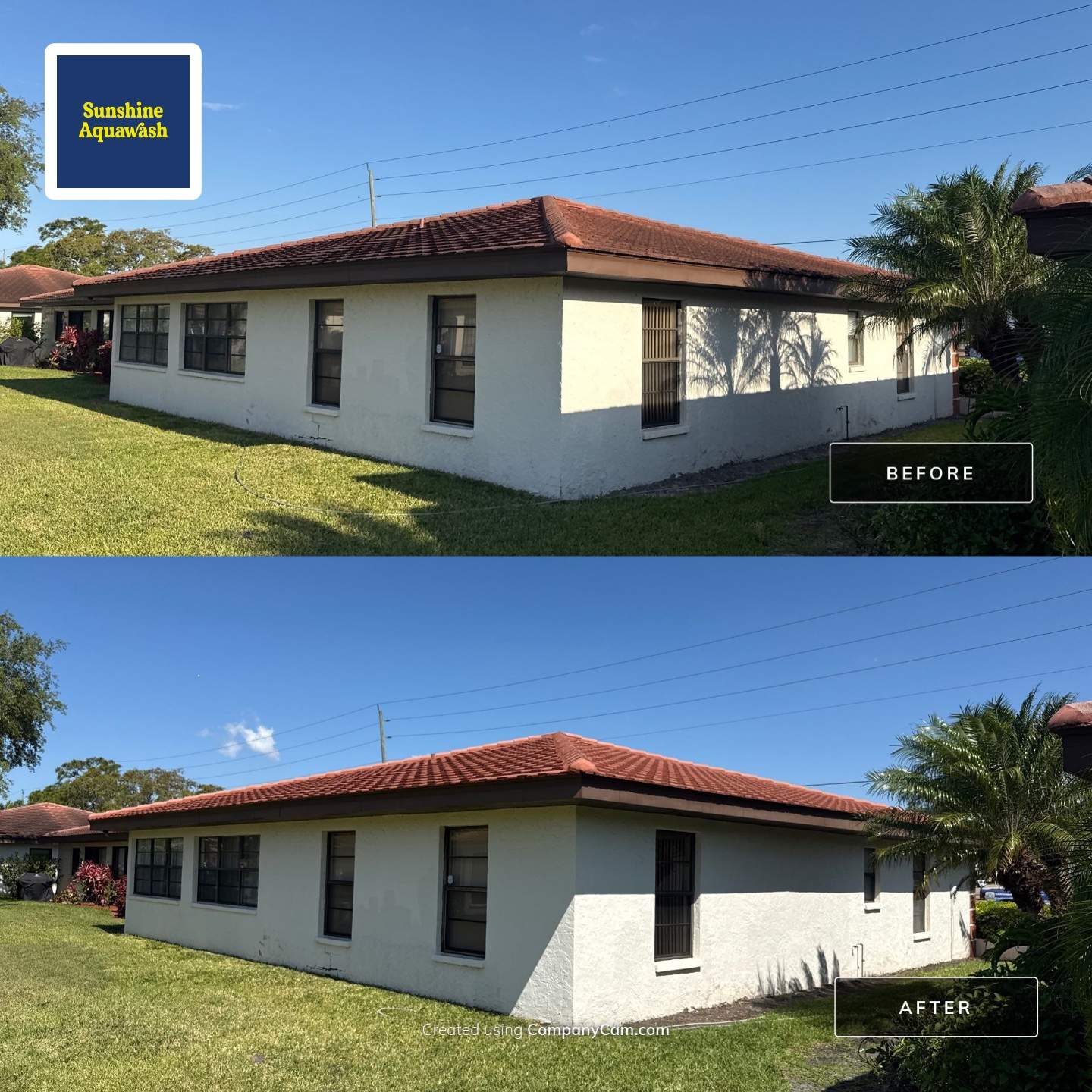 Tile Roof & Driveway Cleaning in Vivienda at Bradenton, FL | No Roof Walking by Sunshine AquaWash