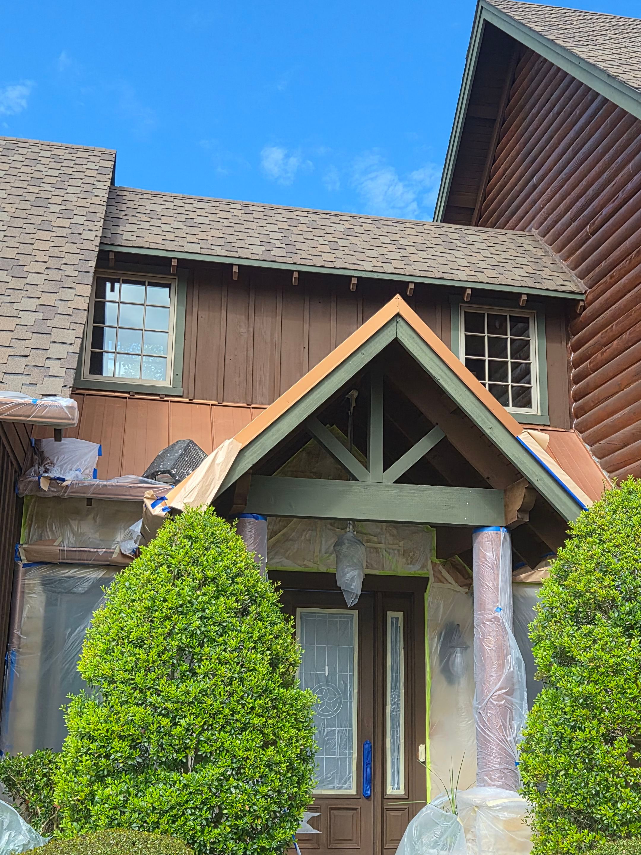 A Complete Exterior Refresh for a Custom Log Home & Property in Alba, Texas by Quality Coats Painting