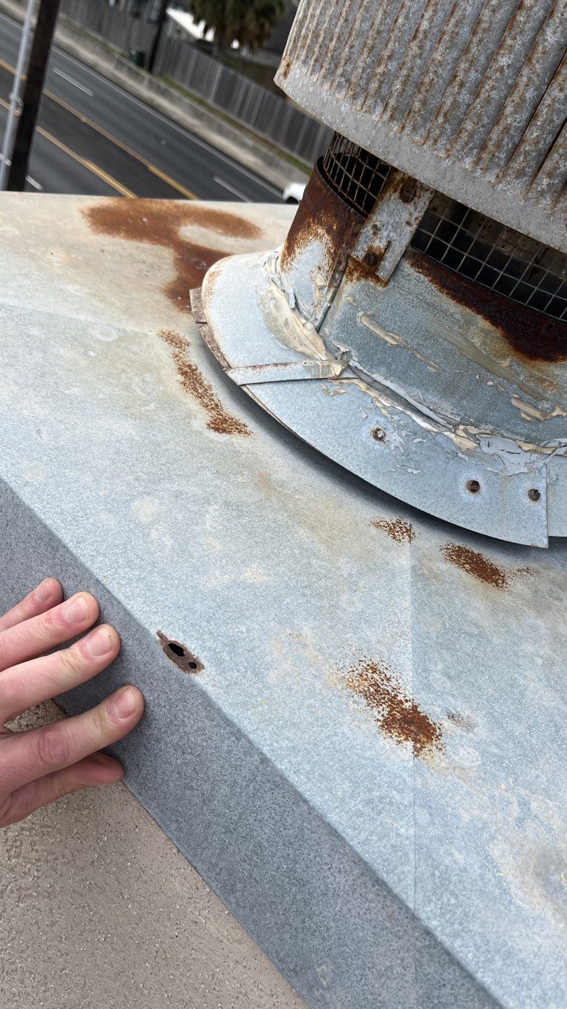 Residential Roofing Repair using Galvanized Chimney Cap & Chase by Lighthouse Roofing