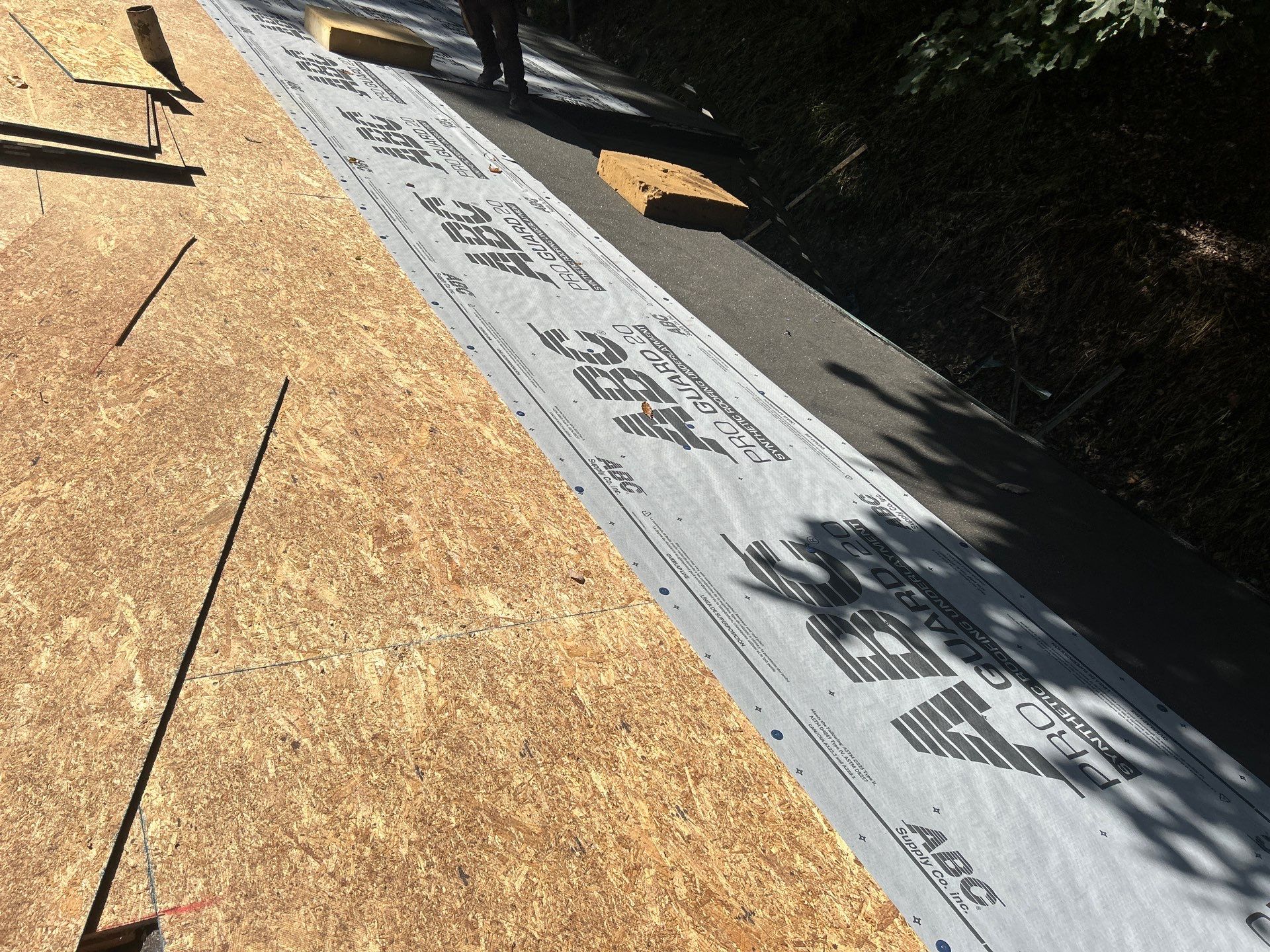 Residential Roofing Installation using GAF Timberline HDZ Williamsburg Slate by Rainstoppers Roofing