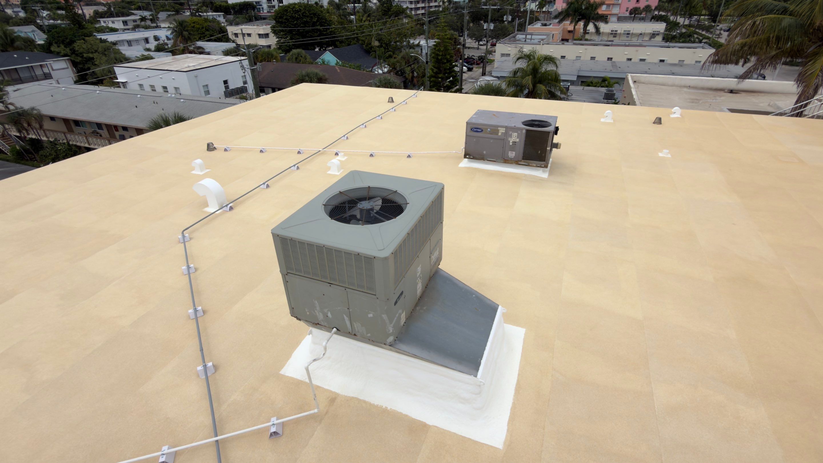 Commercial Roof Restoration for Lake Worth Beach Flat Roof Project by Roof King LLC