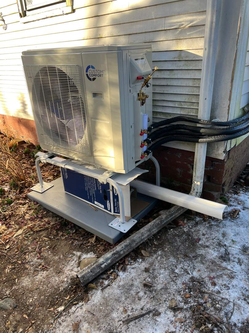 Mini Split Installation and Outdoor Condenser Setup — Newbury, MA by FAGONE MECHANICAL