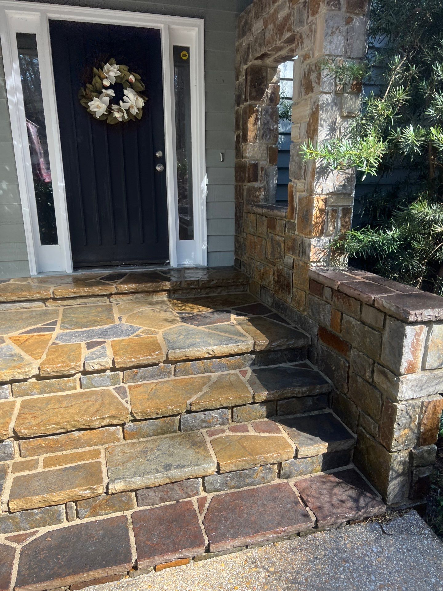 travertine  using Concrete Sealant by DuraSeal