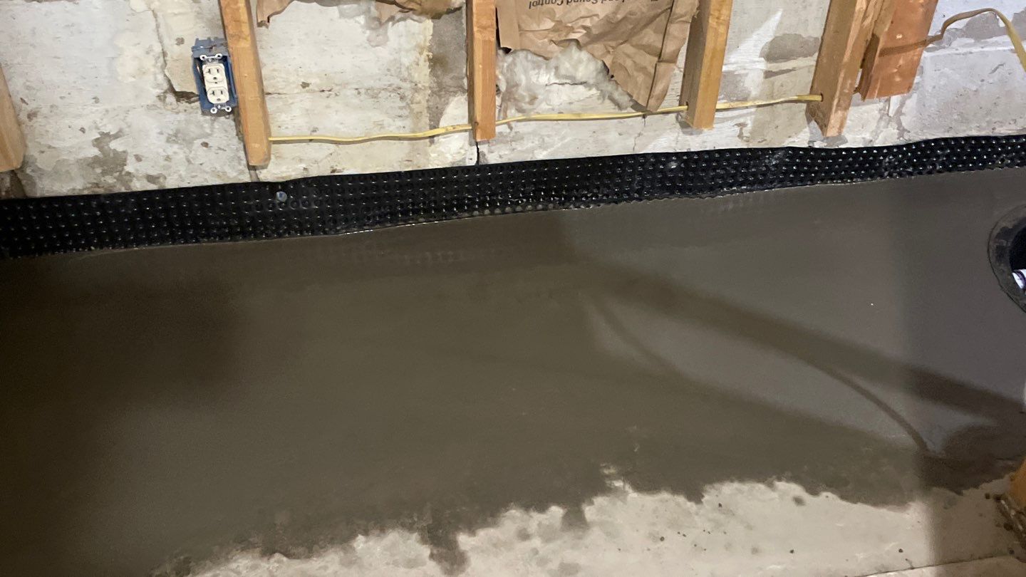Drain Tile in Minneapolis for Kristen & Taylor by Waterproofing Northeast