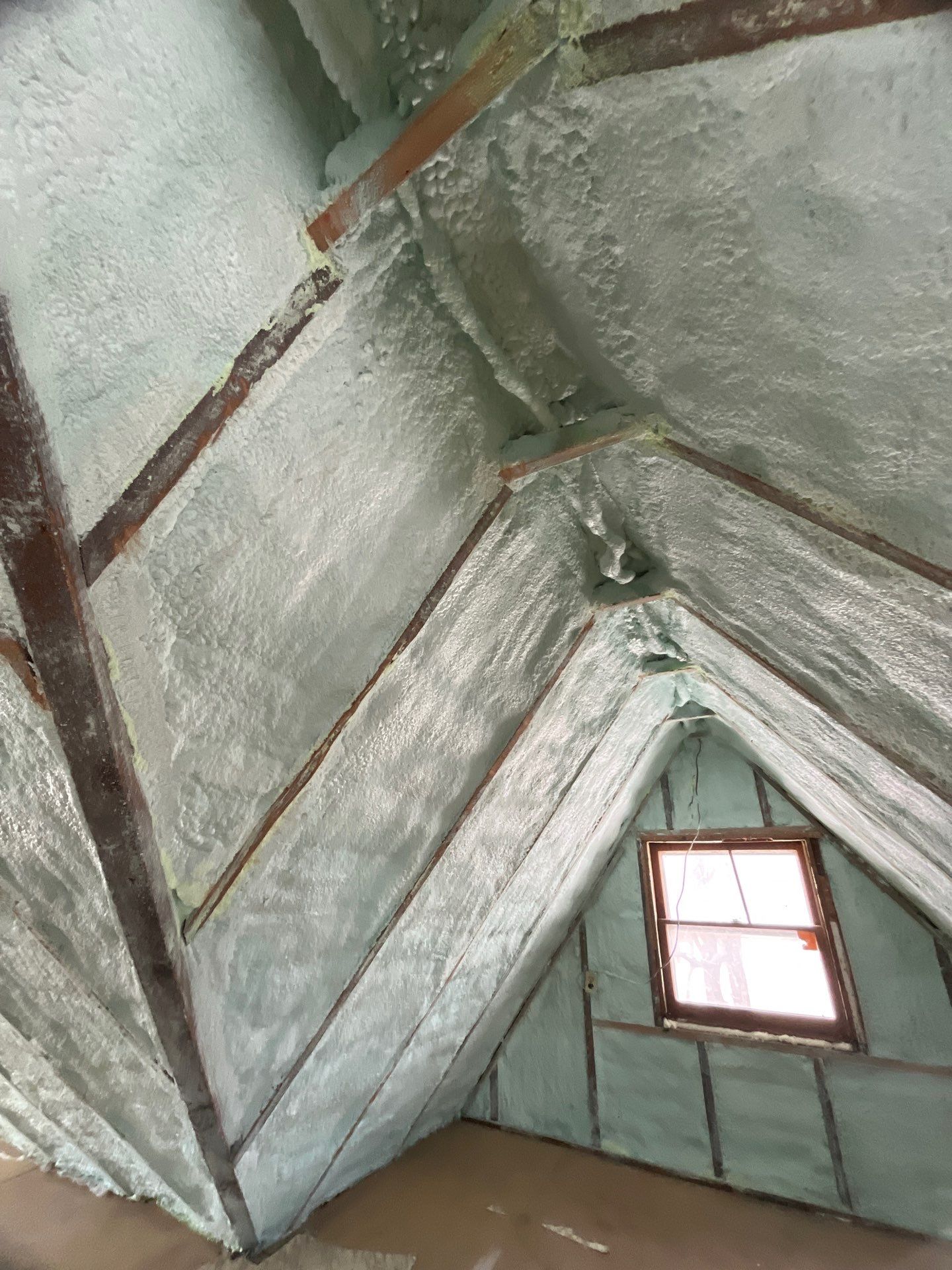 Attic Insulation using Closed Cell Spray Foam by NYS Foam & Energy