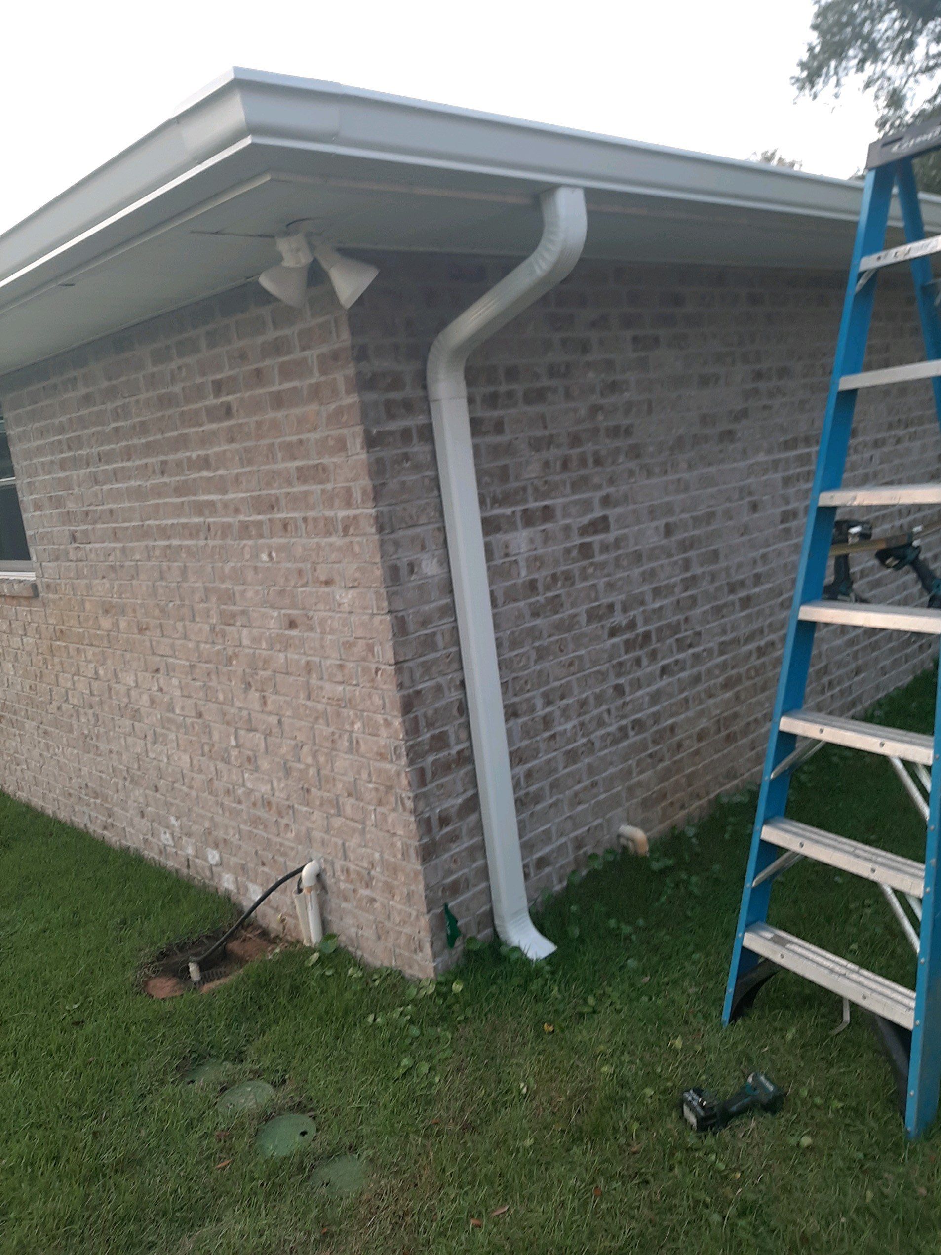 Seamless Gutter Installation using White K-Style Gutters by Gutter Professors