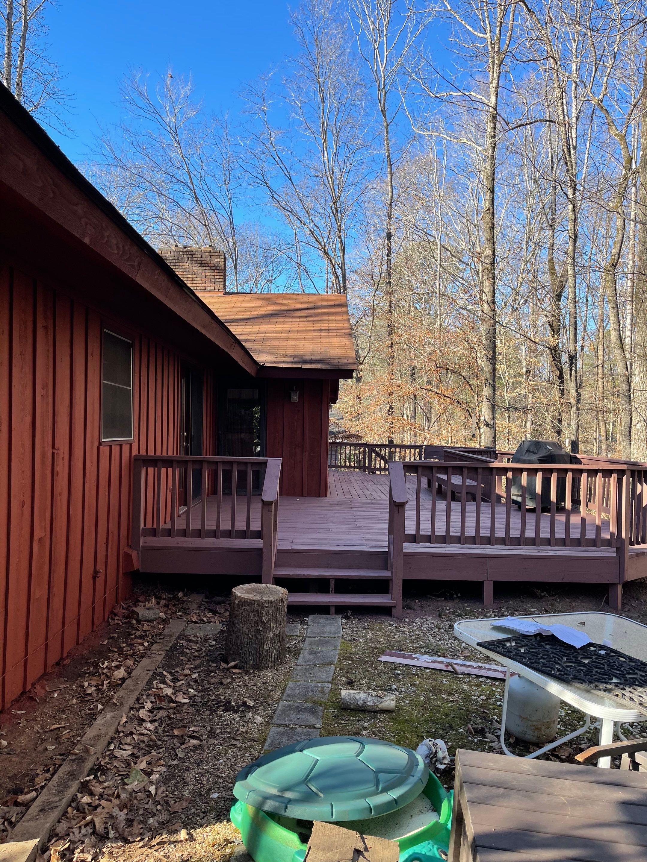 Exterior Wood Siding Painting and Gutter Refurbishment in Roswell by Swift Home Renovations