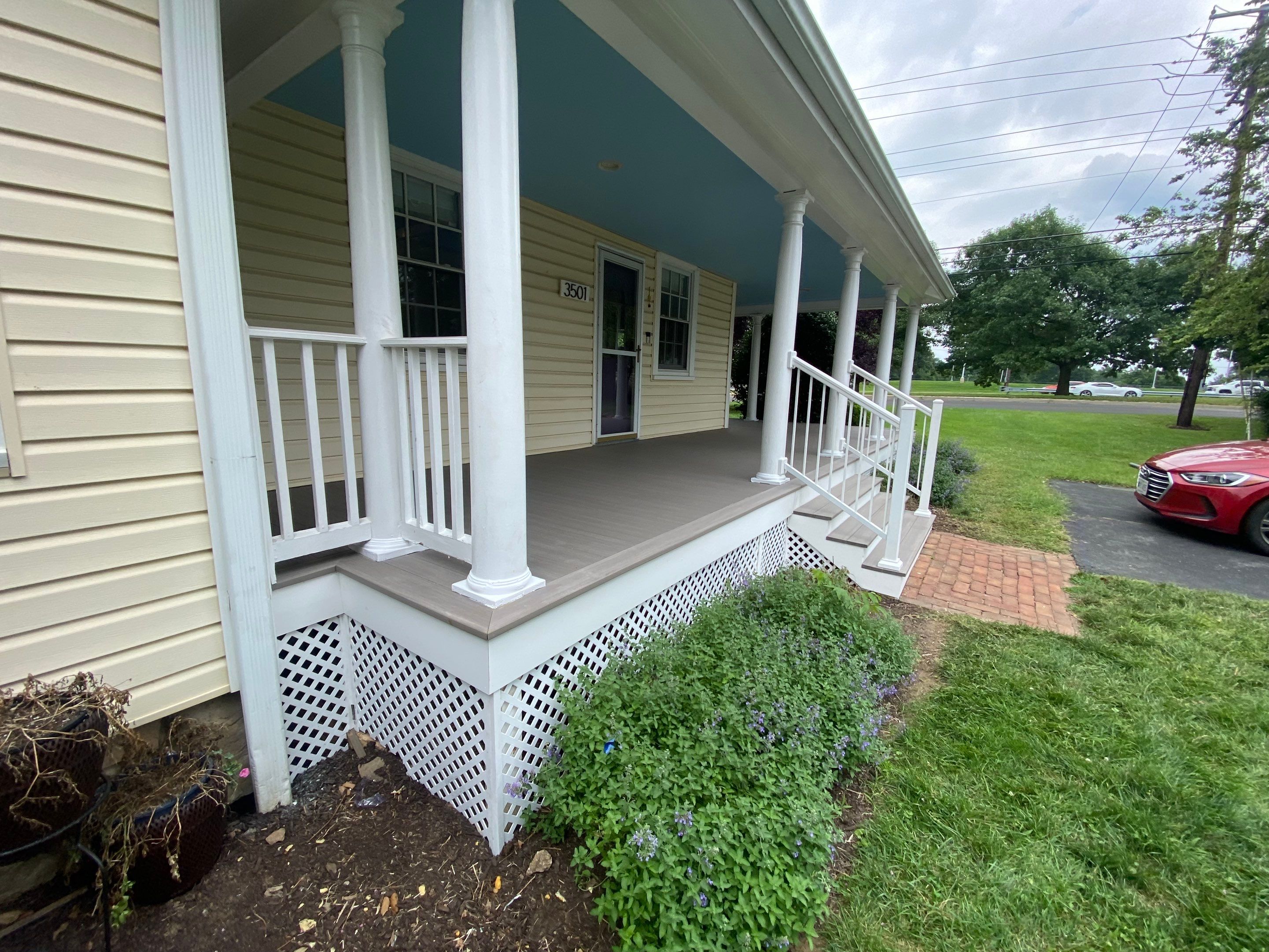 Front Porch Transformation using Timbertech Decking by The Smet Companies, LLC