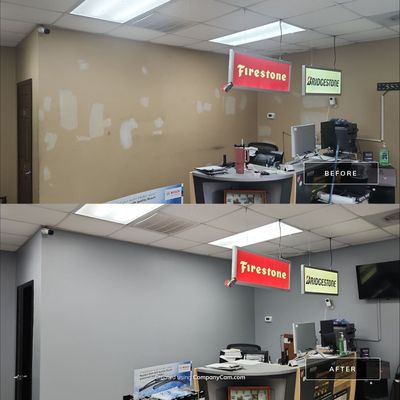 Interior Painting - Tire Shop