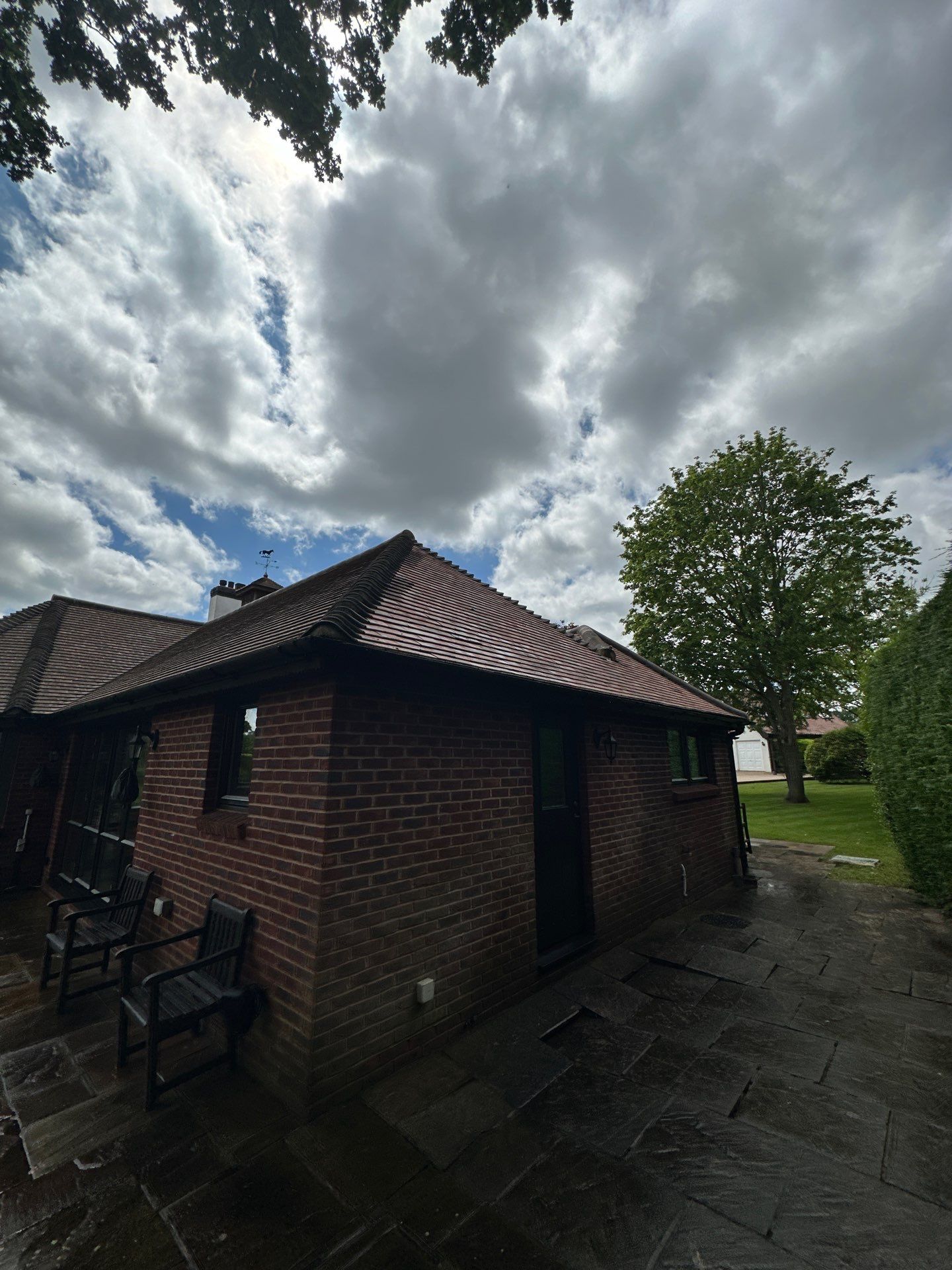 Roof Clean  - Moss Removal - Gutter Clean using Honda 15lpm Low Pressure Washing Machine by Ges Exterior Cleaning ltd
