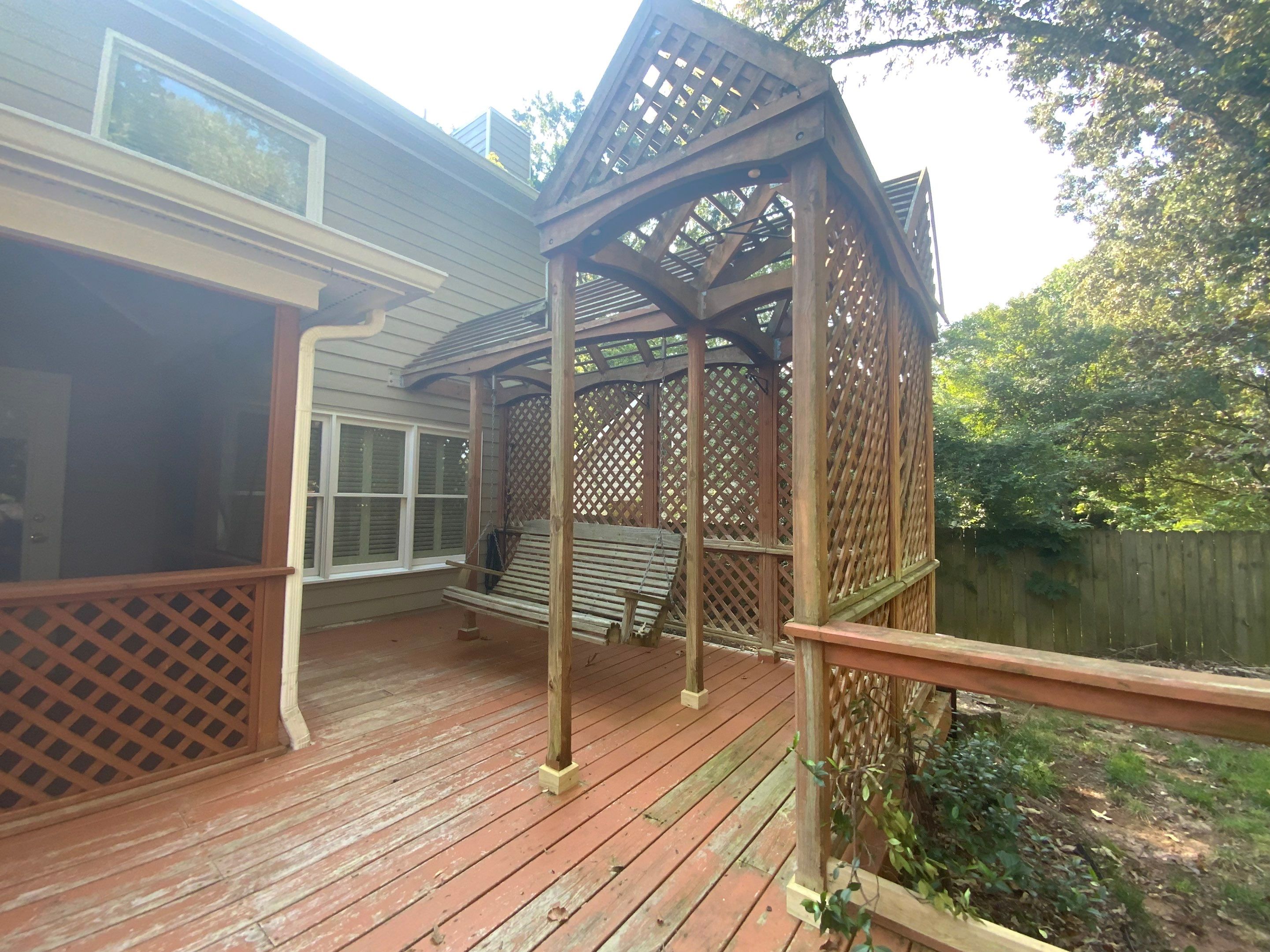 Comprehensive Deck and Screened Porch Staining in Marietta by Swift Home Renovations