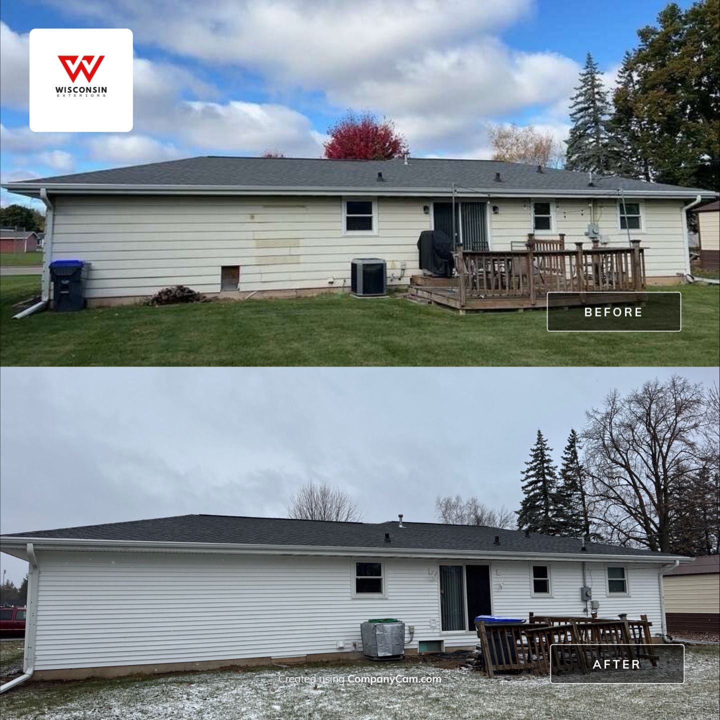 Project in New London by Wisconsin Exteriors