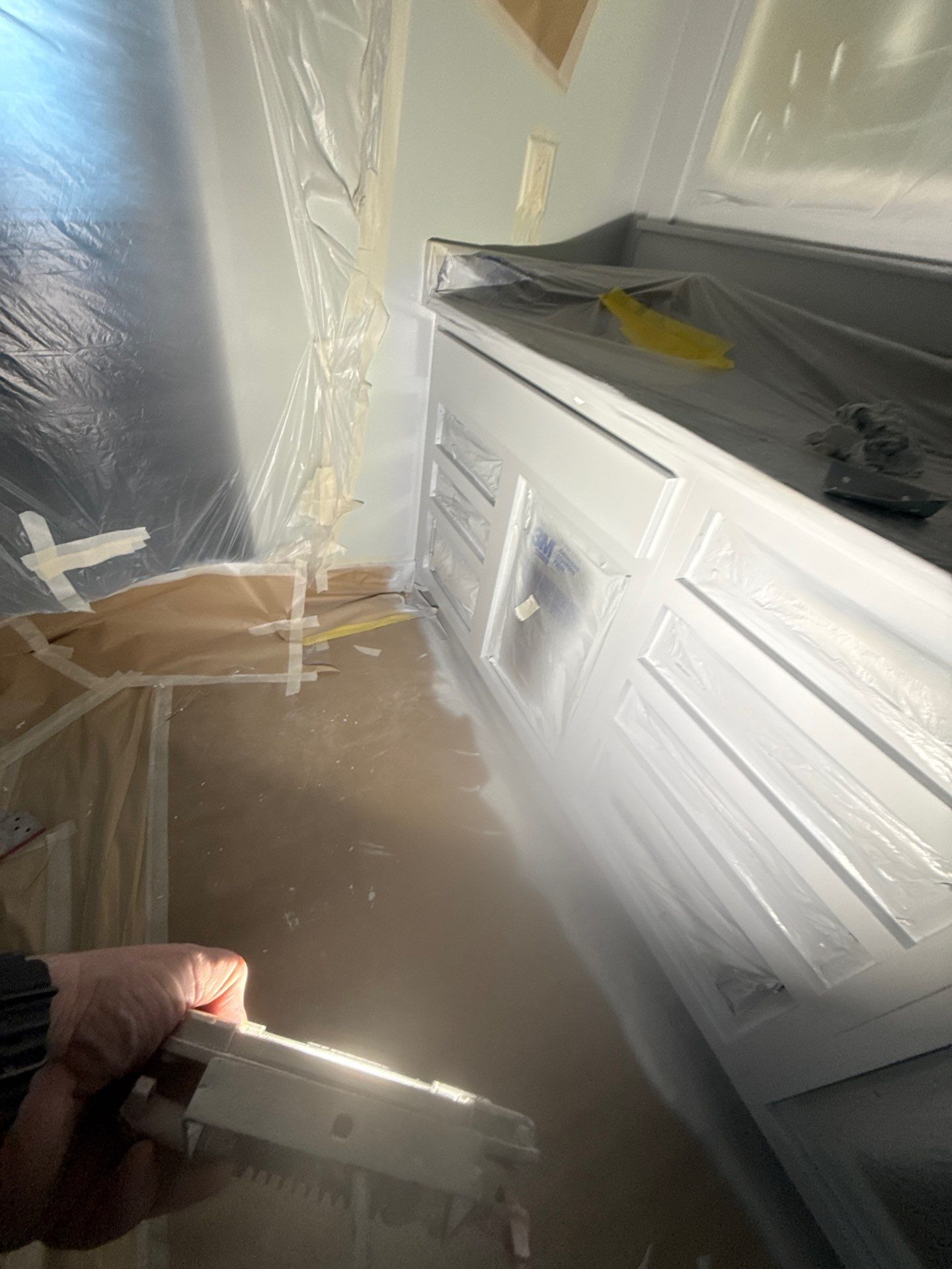 Residential Interior Repaint Color Change on Walls and Cabinets by Midwest Paint LLC