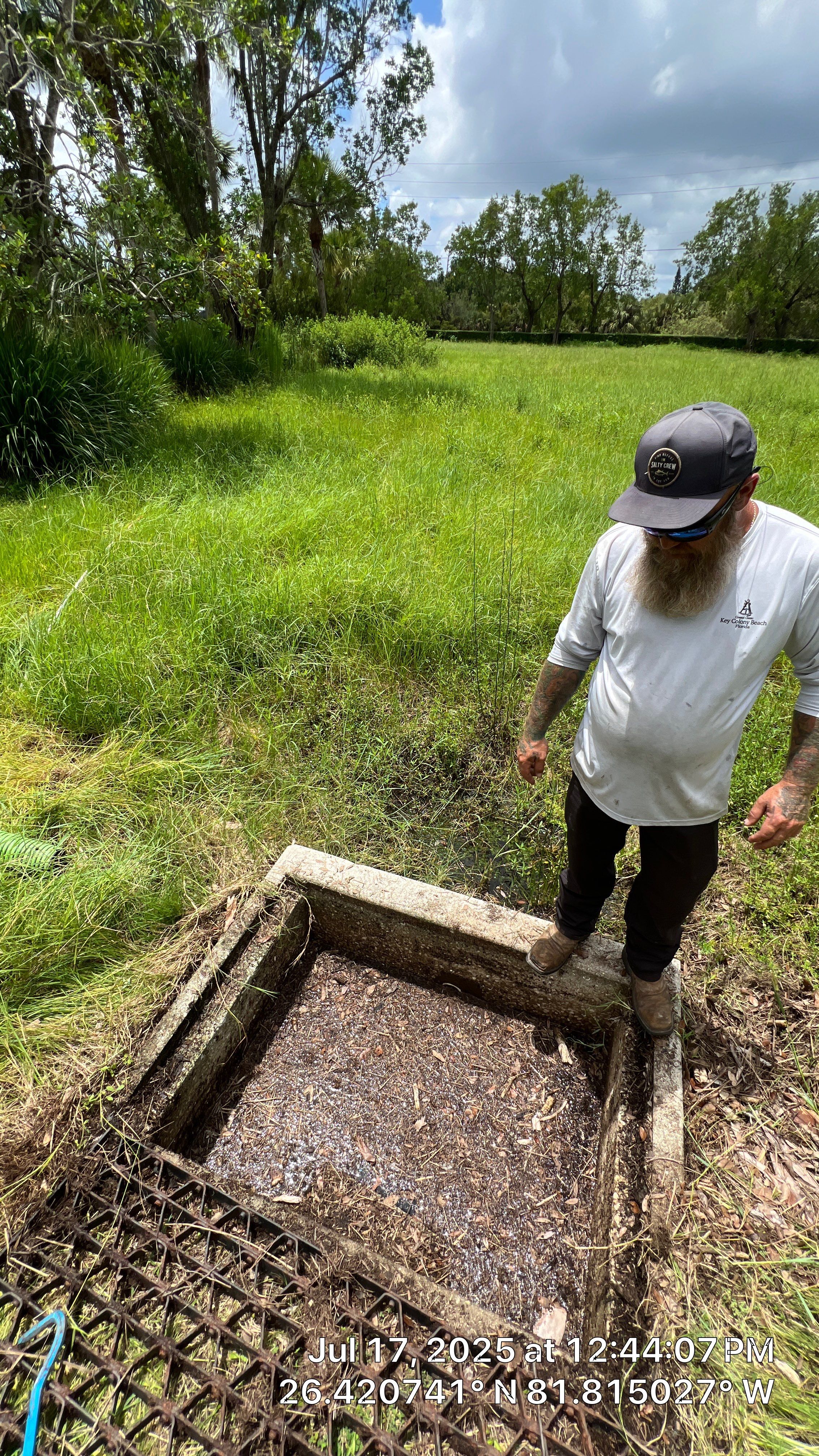 Catch Basin Cleaning with 1 Tom Plumber in Estero by APS Power & Water