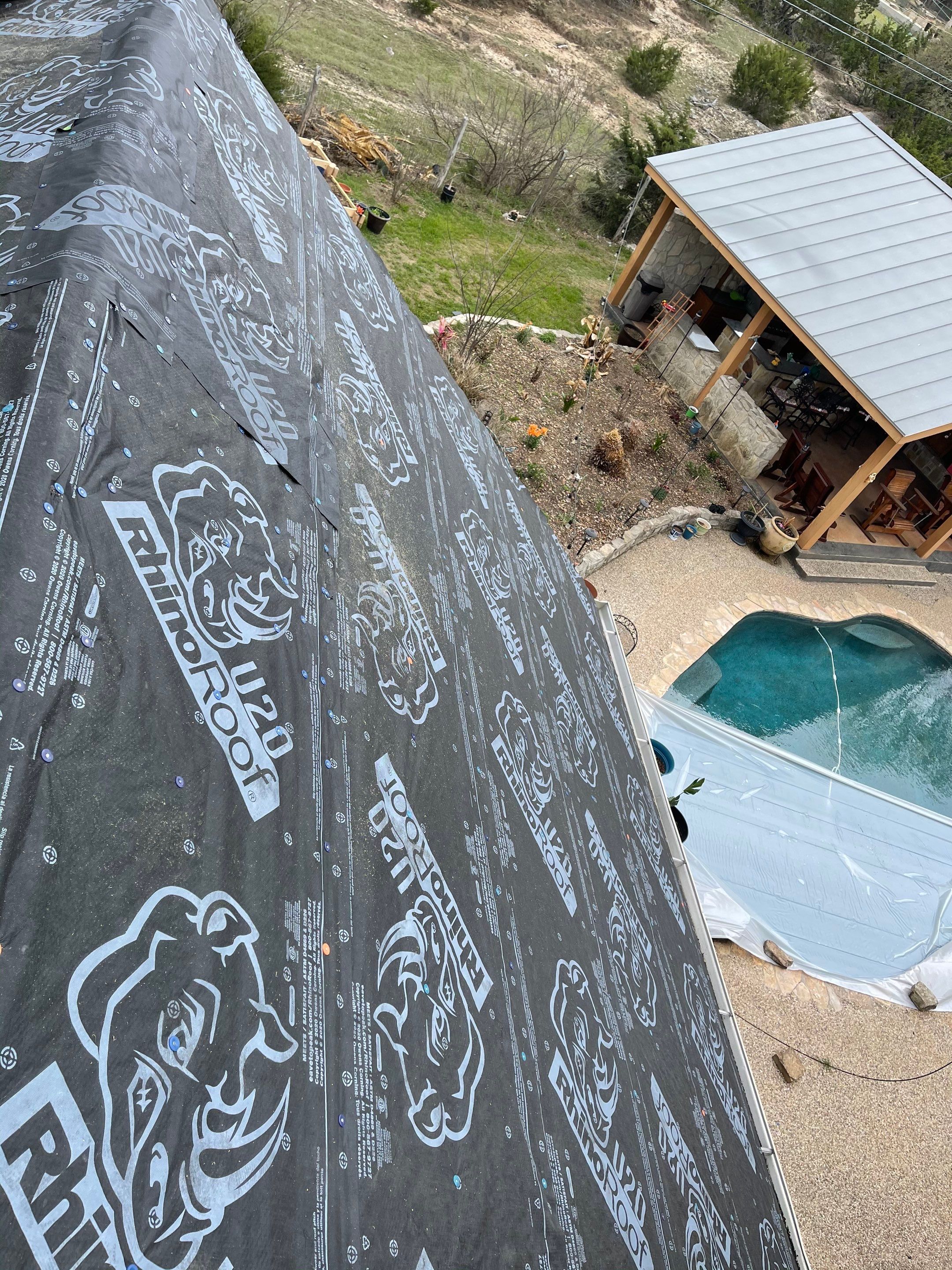 Residential Metal Roof Installation using McElroy Metal by Premier Roofing and Contracting