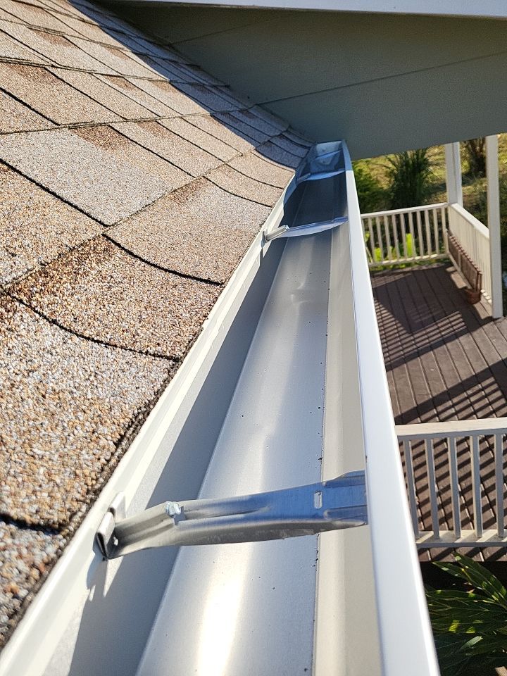 Gutter Installation using K-Style Seamless Gutters by Gutter Professors