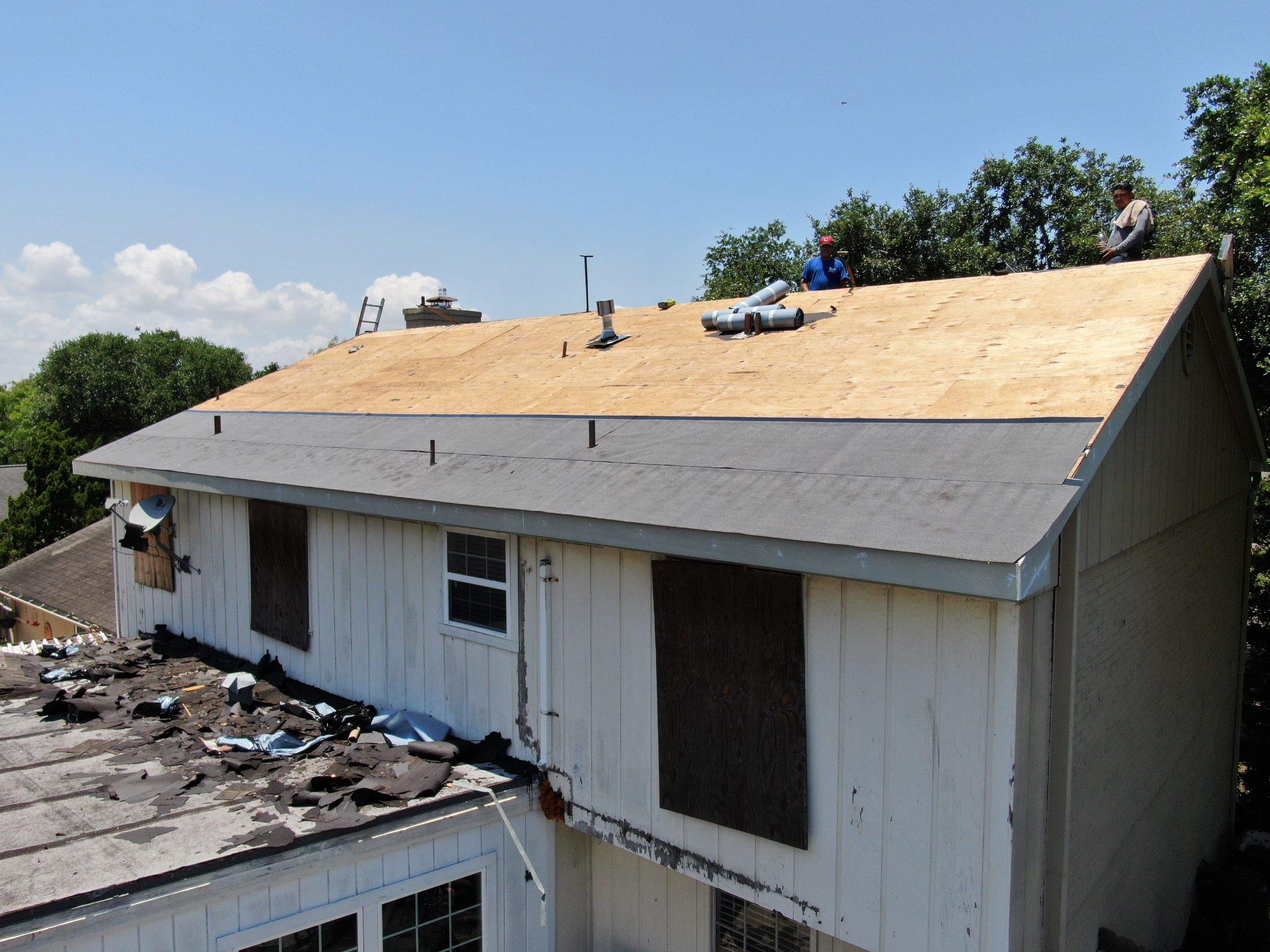 Its to Hot! Insulate this roof by Bayfront Roofing and Construction