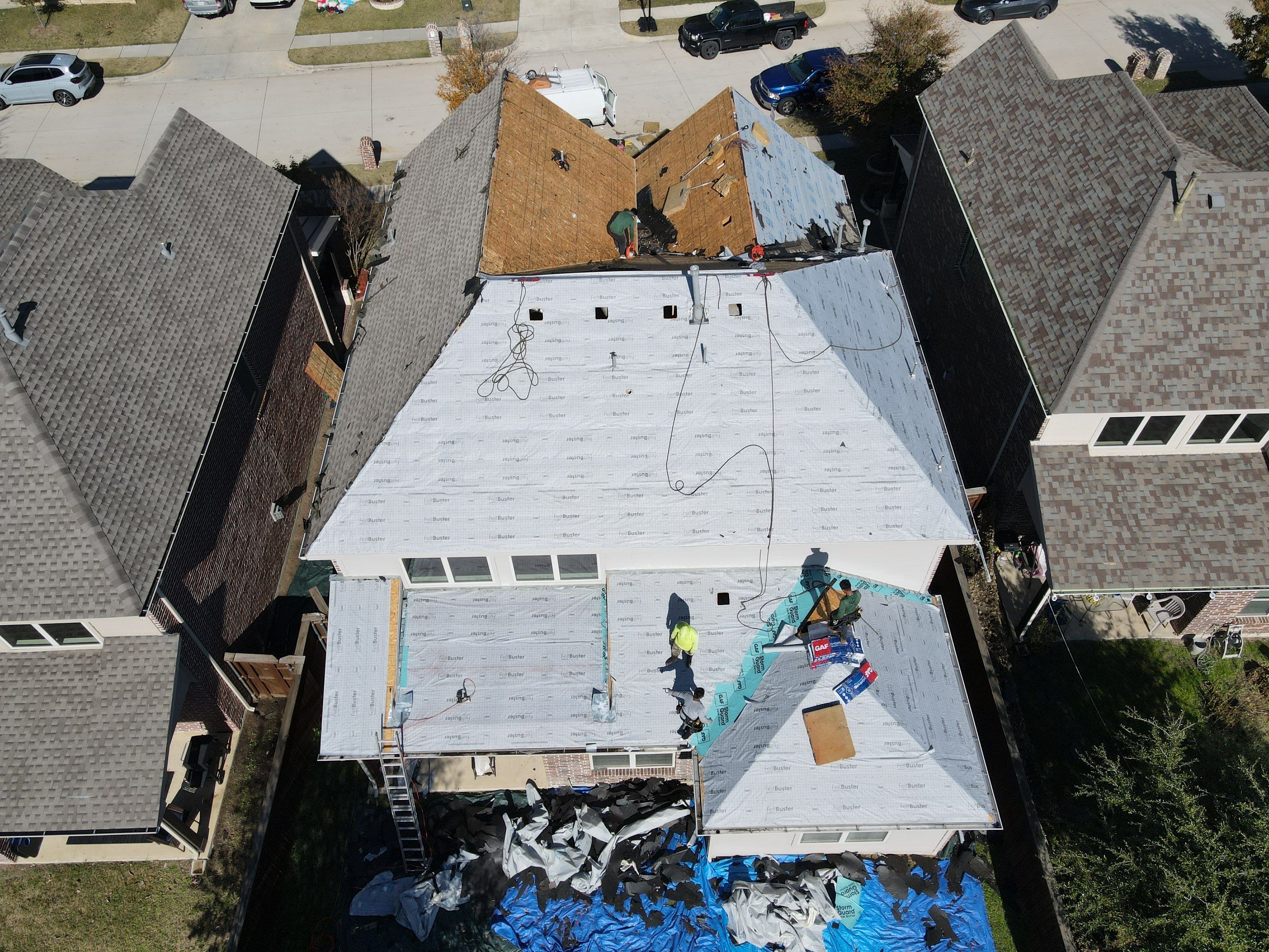 Residential Roofing Installation using GAF Timberline HDZ by Lighthouse Contractors
