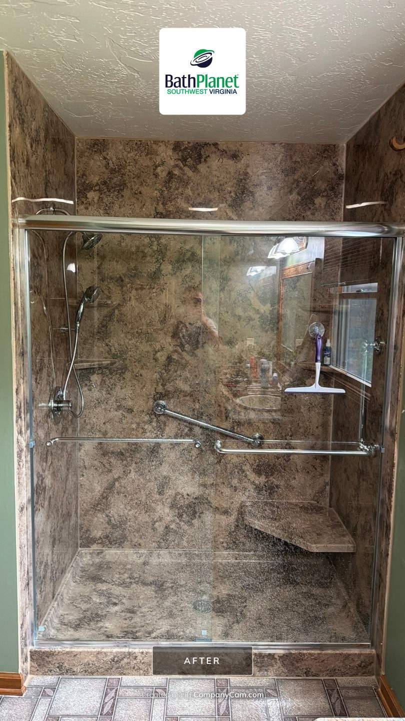 Shower Upgrade - Kit to Custom by BathPlanet SW Virginia