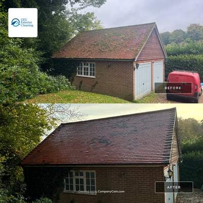 Roof Clean  - Moss Removal - Gutter Clean using Honda 15lpm Low Pressure Washing Machine