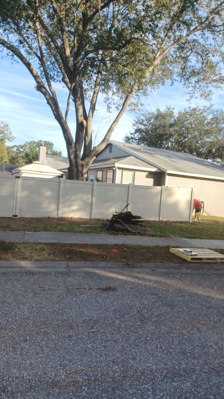 Sarasota, FL 6ft. Tan Vinyl Privacy Fence  by Asap fence and gates, LLC