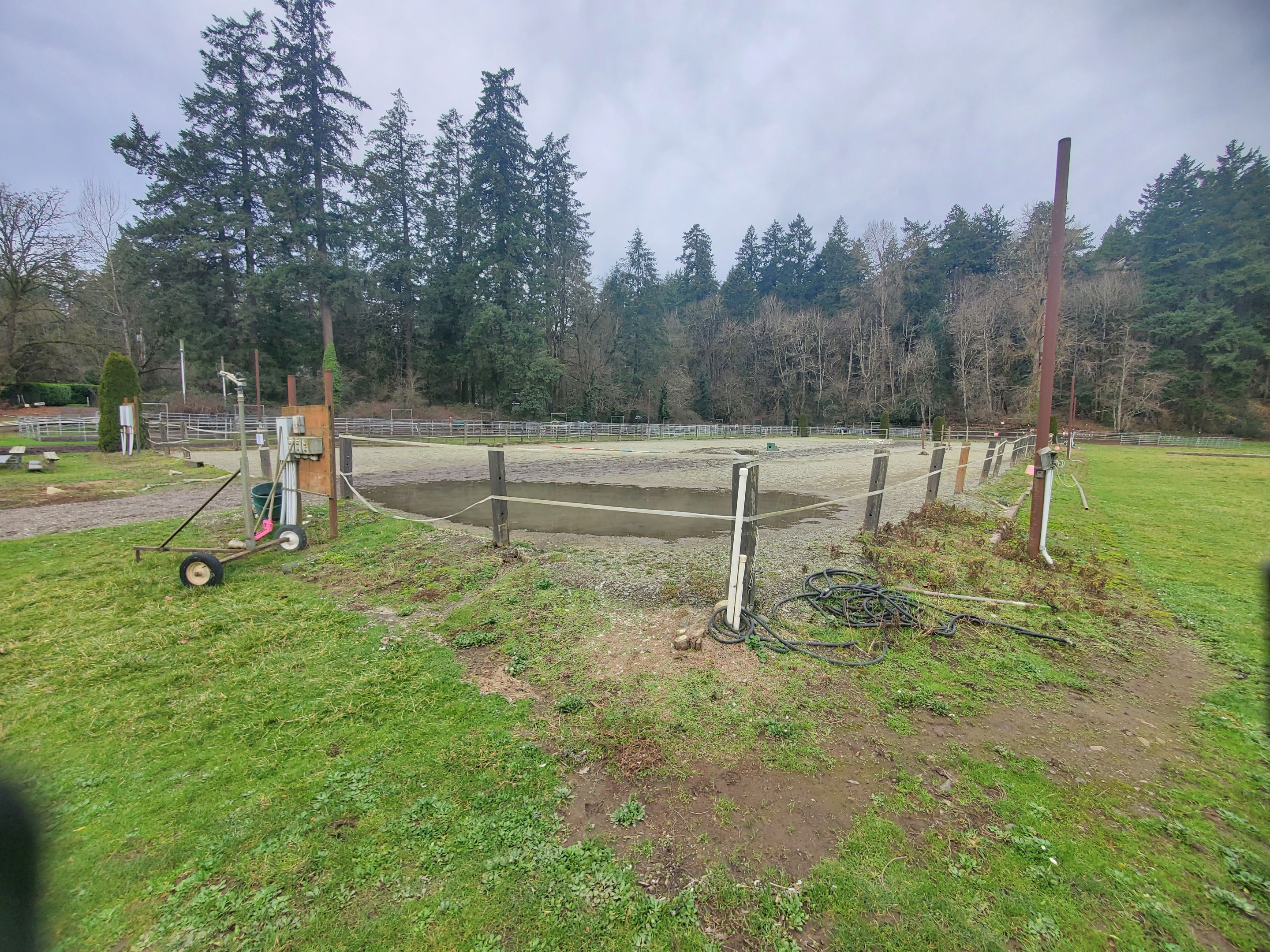 Lake Oswego Hunt Club Equestrian Outdoor Arena  by Construction Now LLC