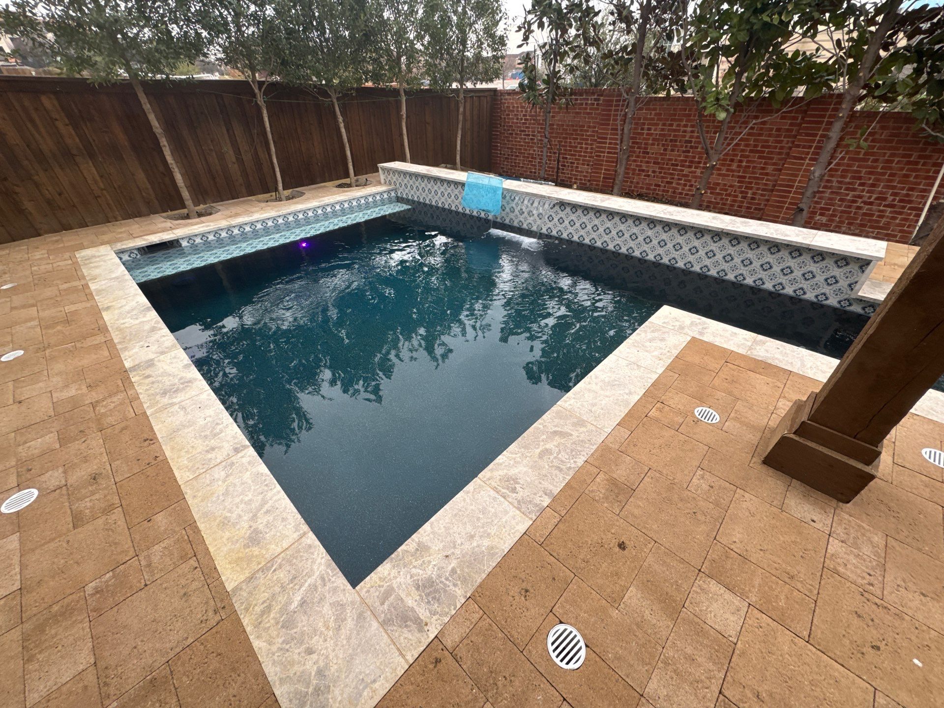 Pool with Paver Patio by Pinnacle Pools and Spas - DFW